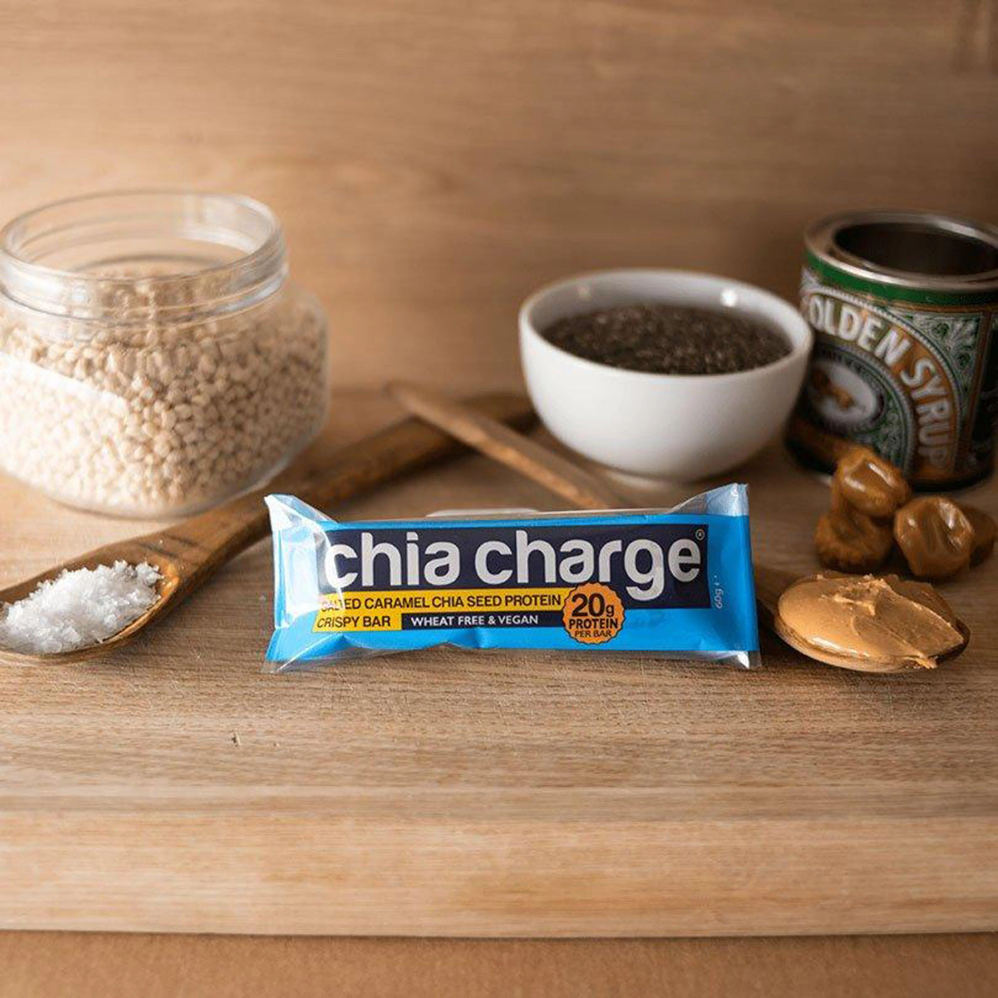 Salted Caramel Chia Seed Protein Crispy Bar 60g - Image 2