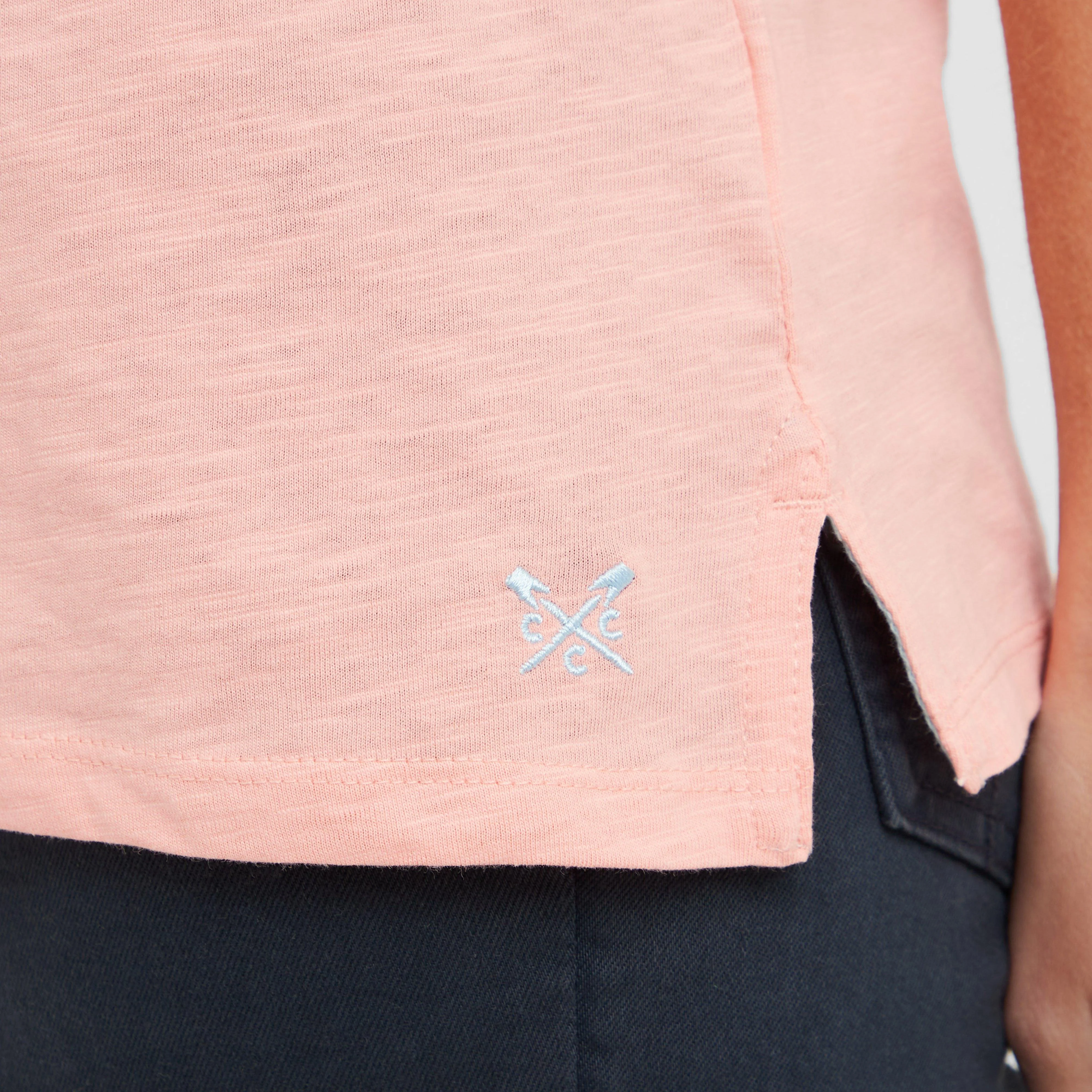 Women’s V Neck Slub T-Shirt - Image 5