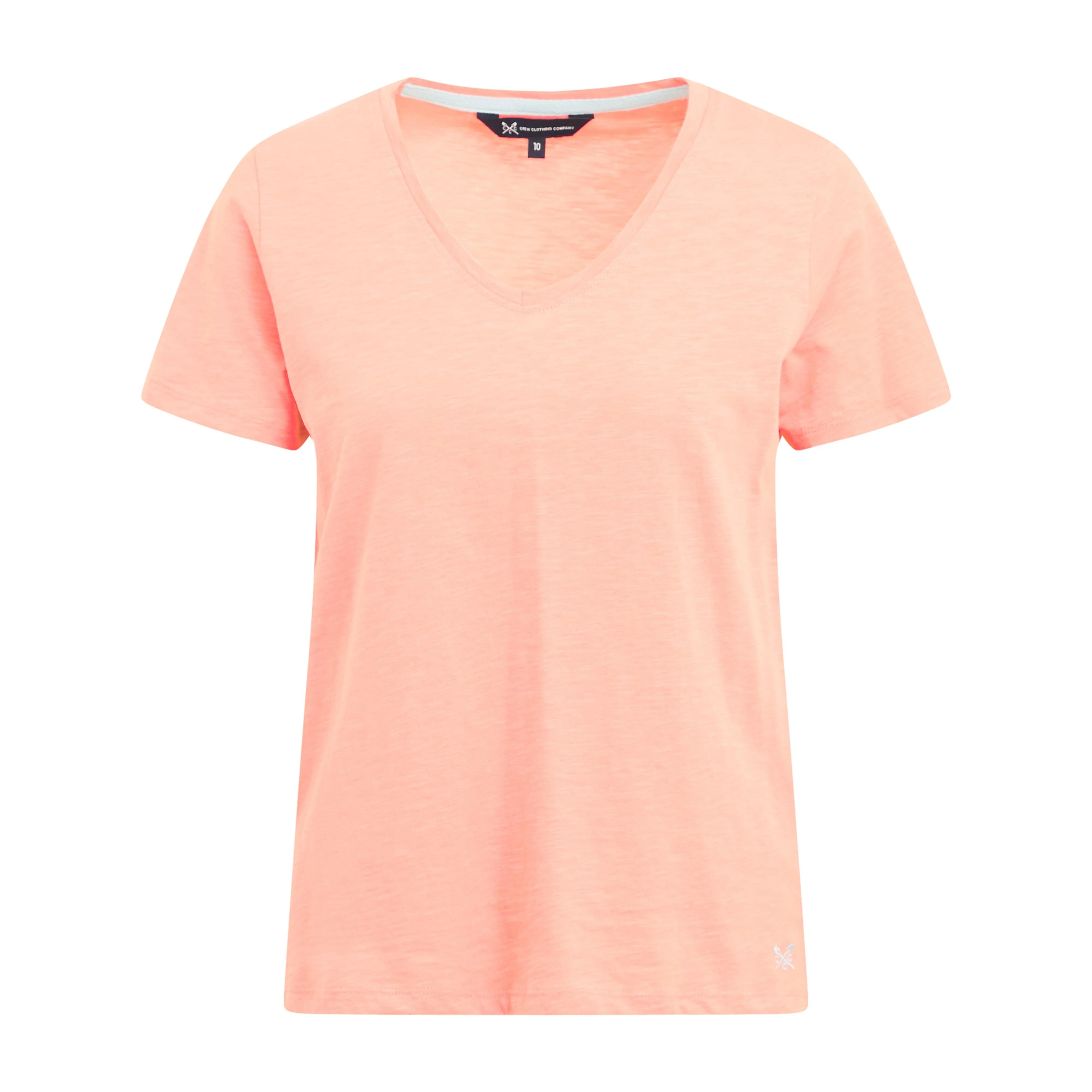 Women’s V Neck Slub T-Shirt - Image 7