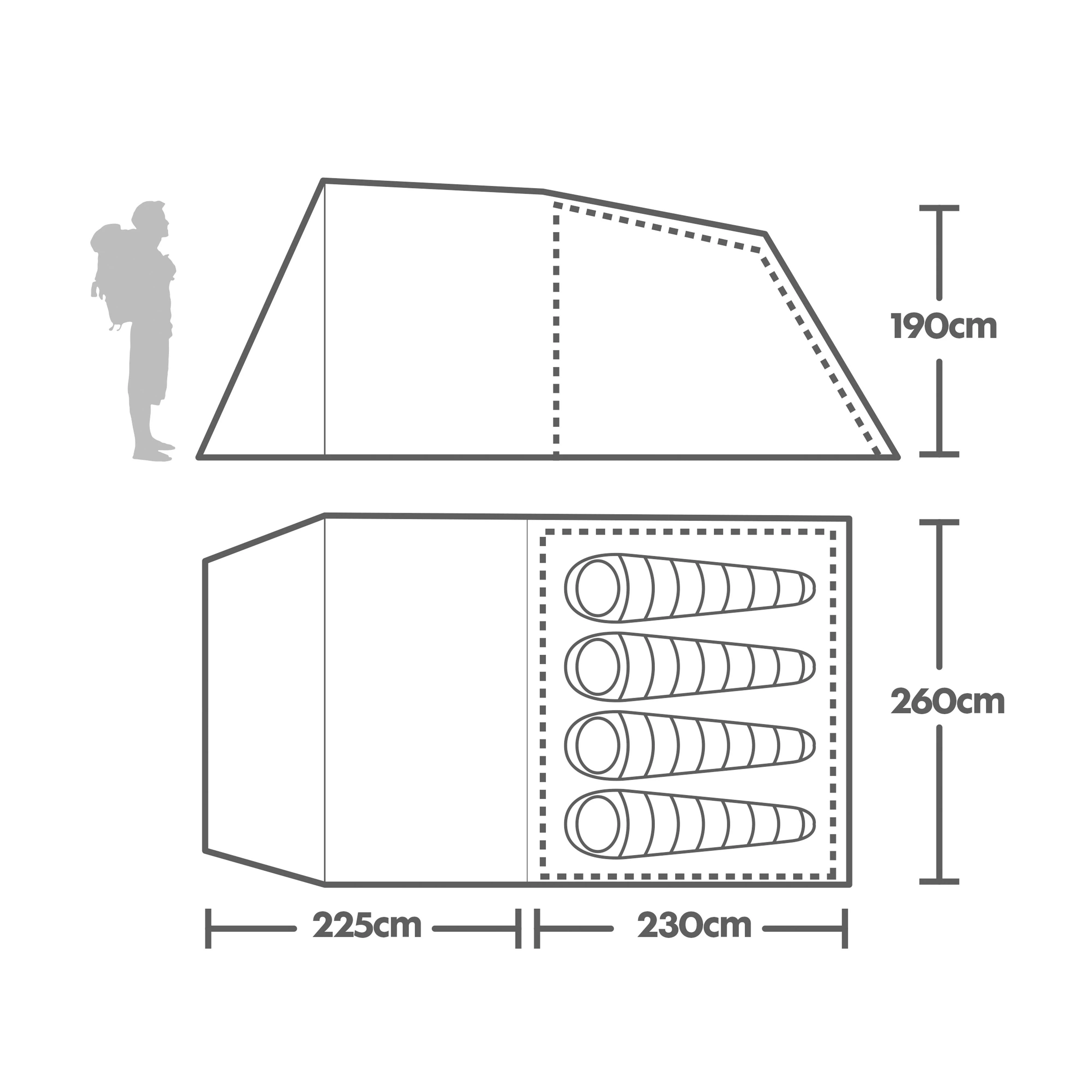 Sendero 4 Family Tent - Image 2