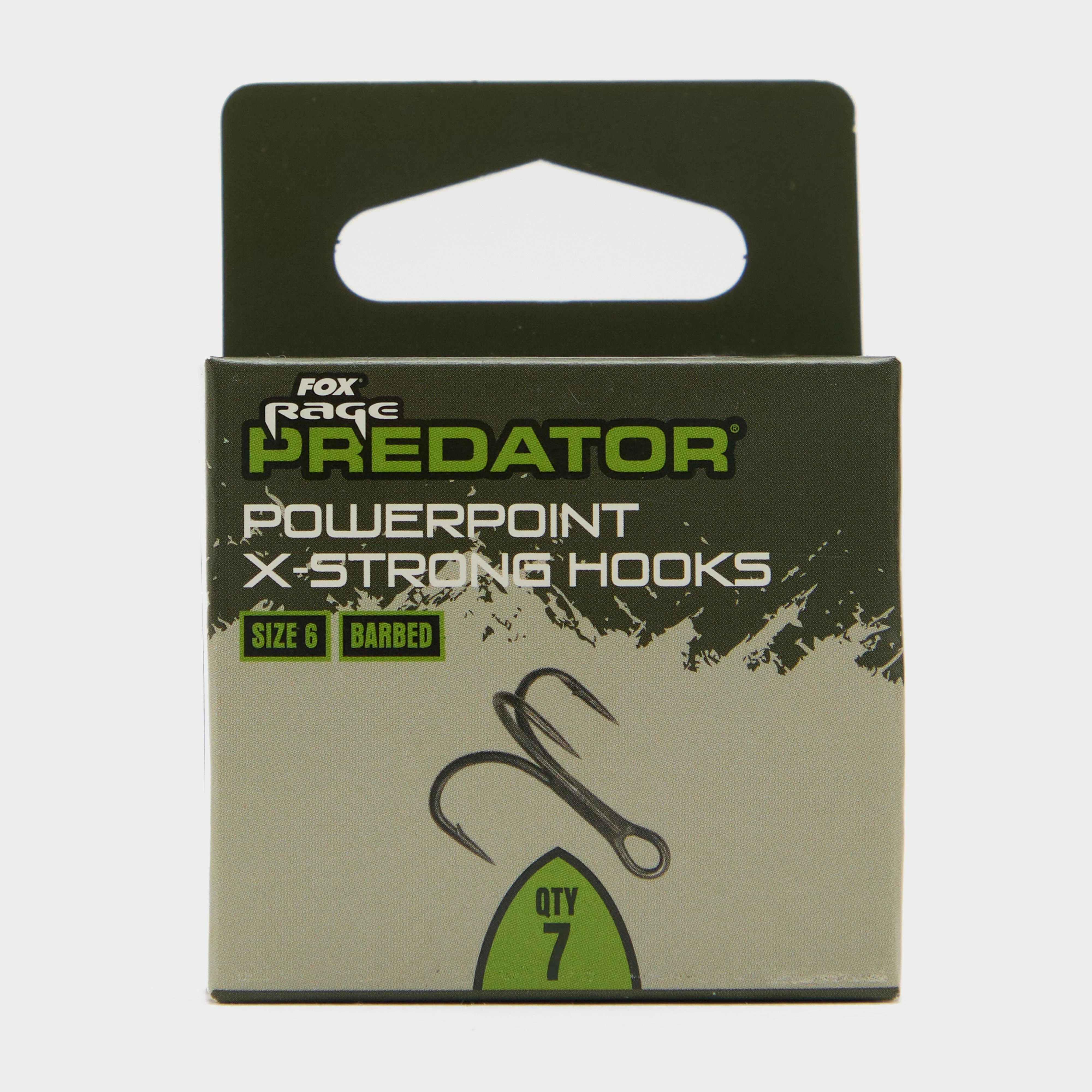 Predator X-Strong Barbed Treble Hooks 6 x 6