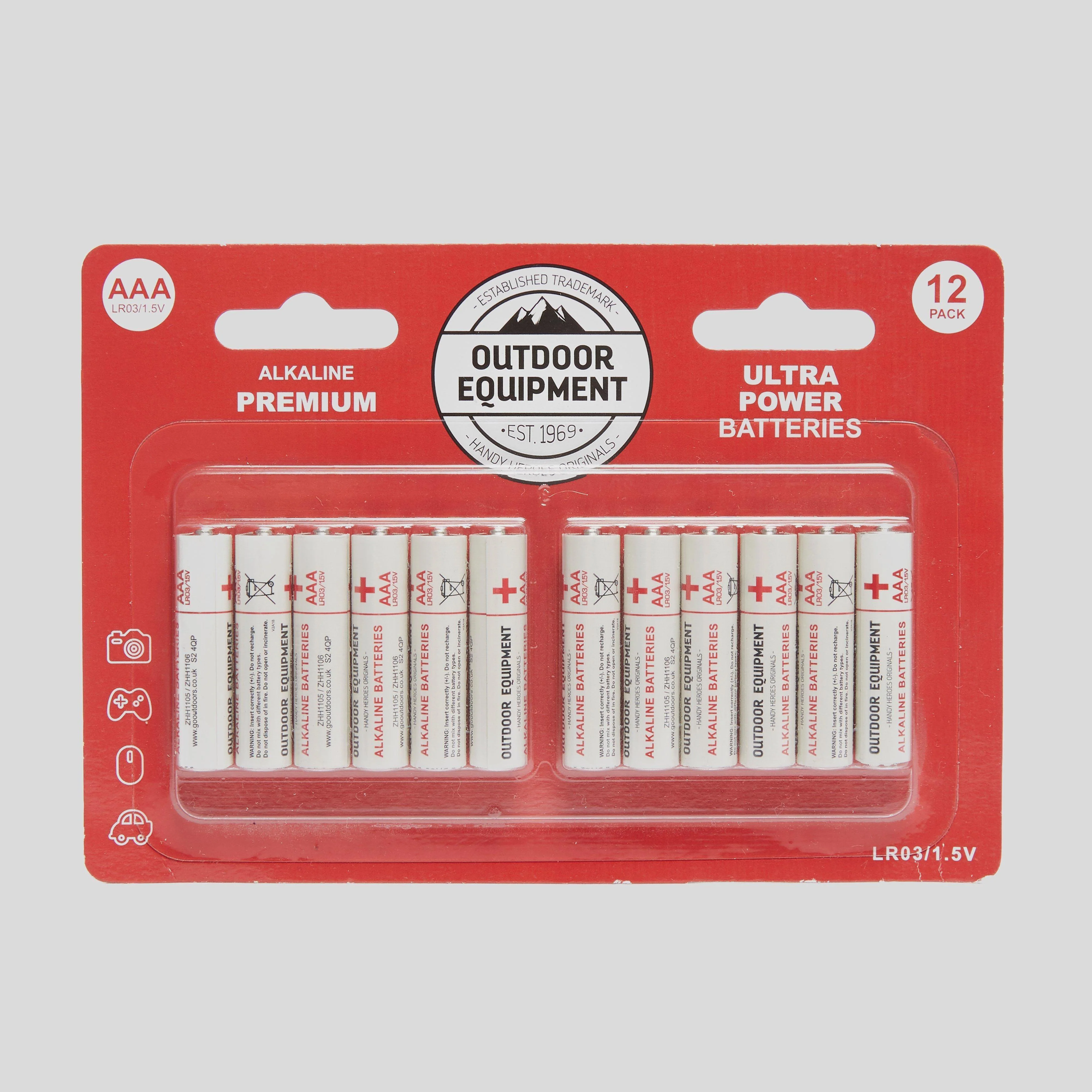 AAA Alkaline Batteries (12 Pack)