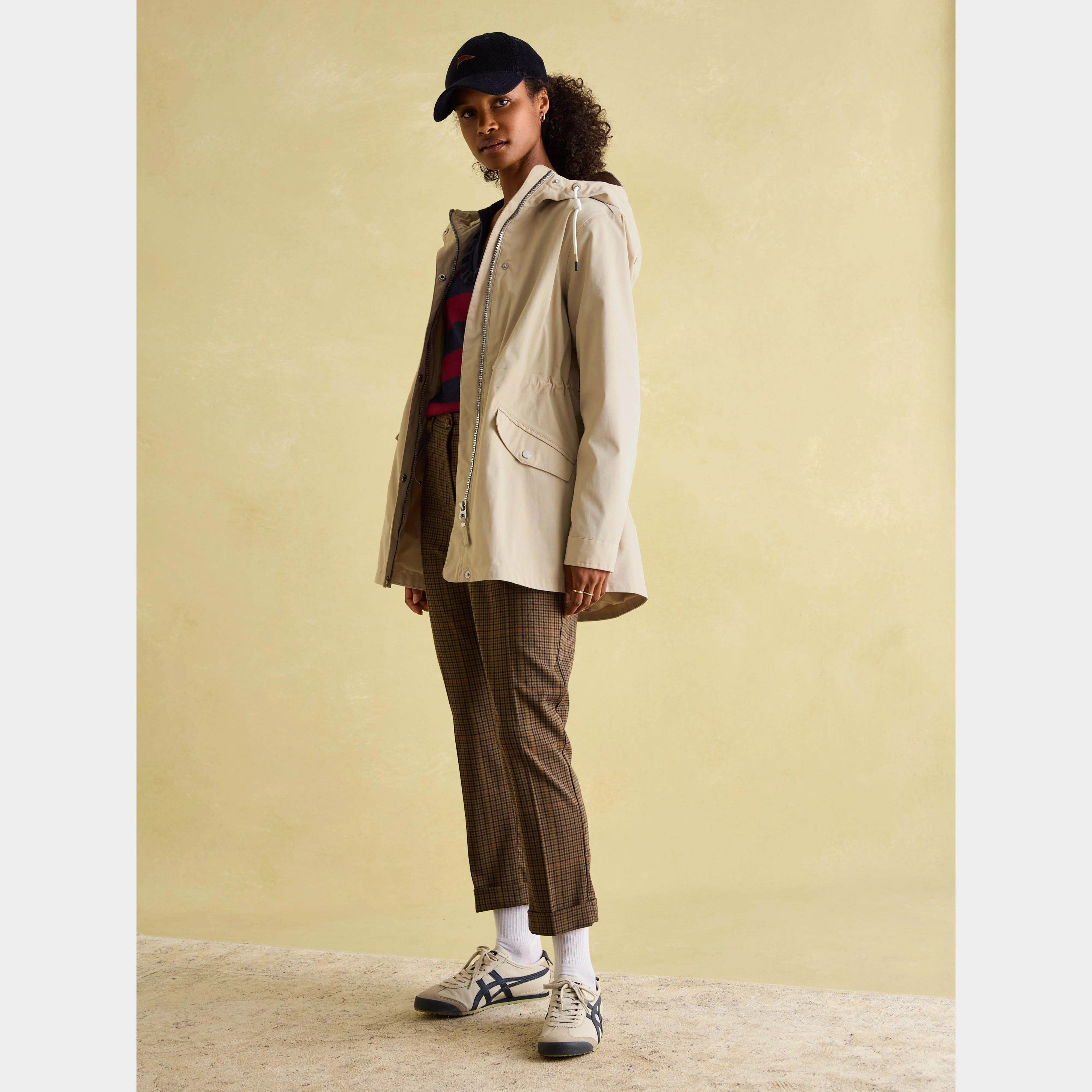 Womens Portwell Coat Neutral - Image 6