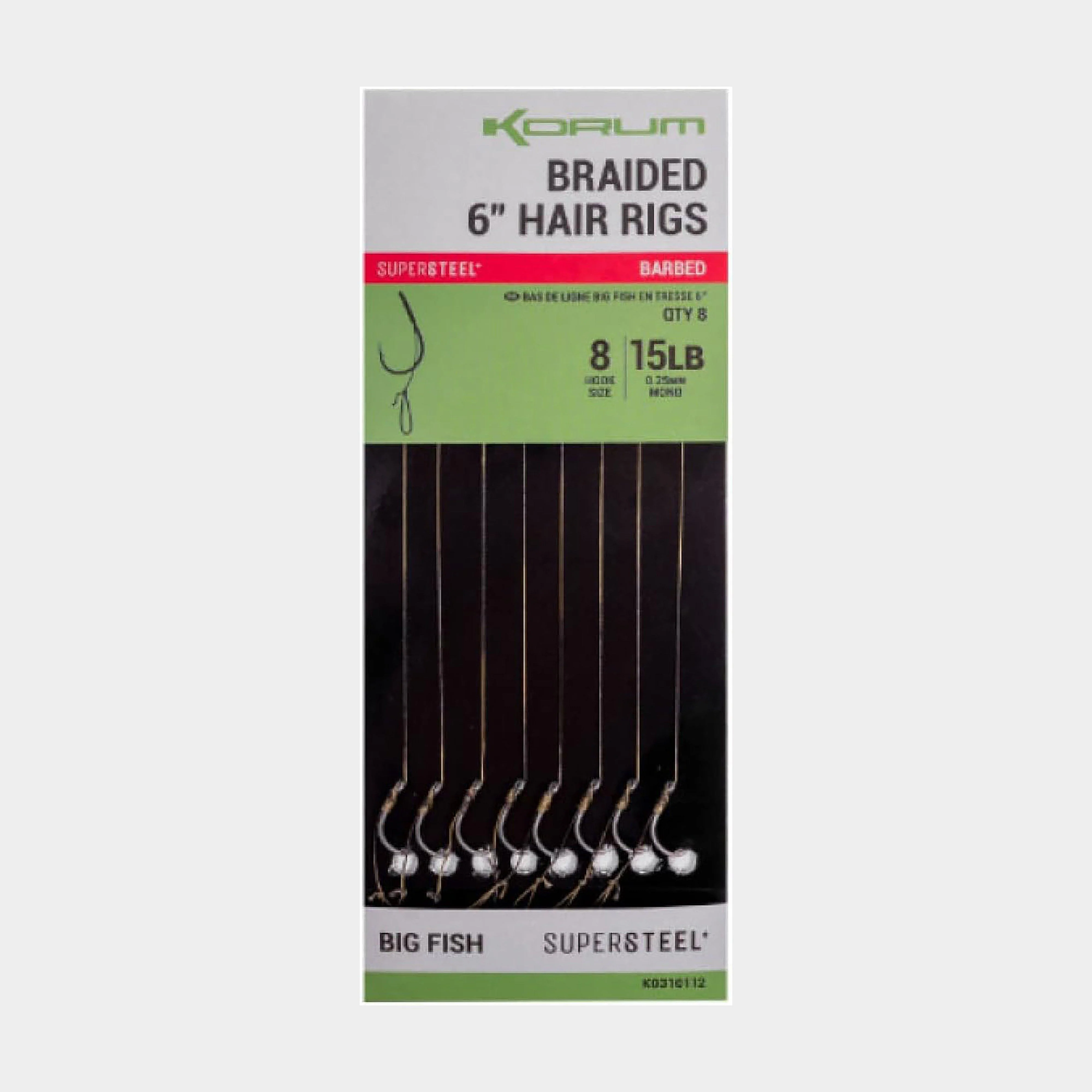 Big Fish Braided Hair Rigs 6” Size 8 Barbed