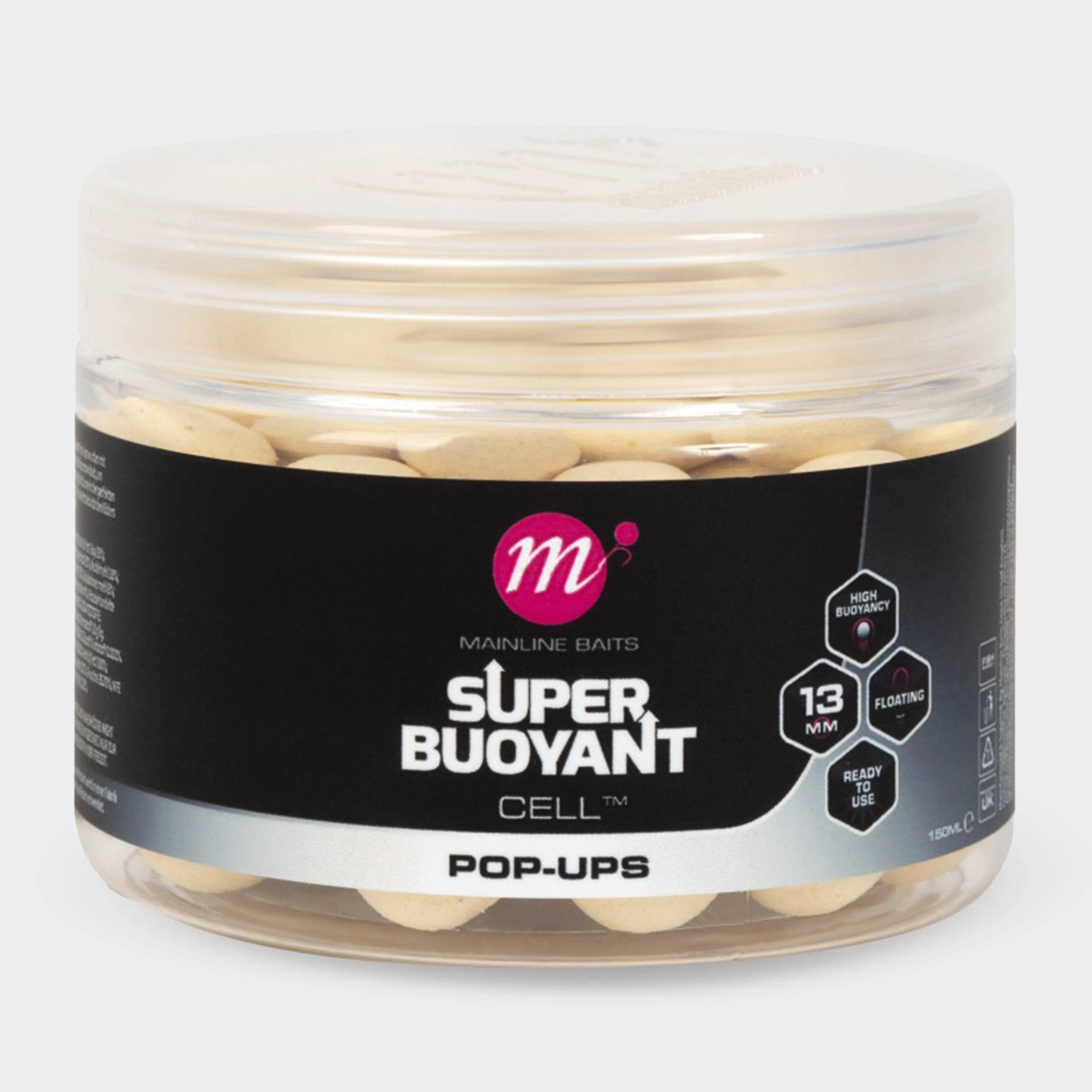 Super Buoyant Pop Ups Cell White 13mm