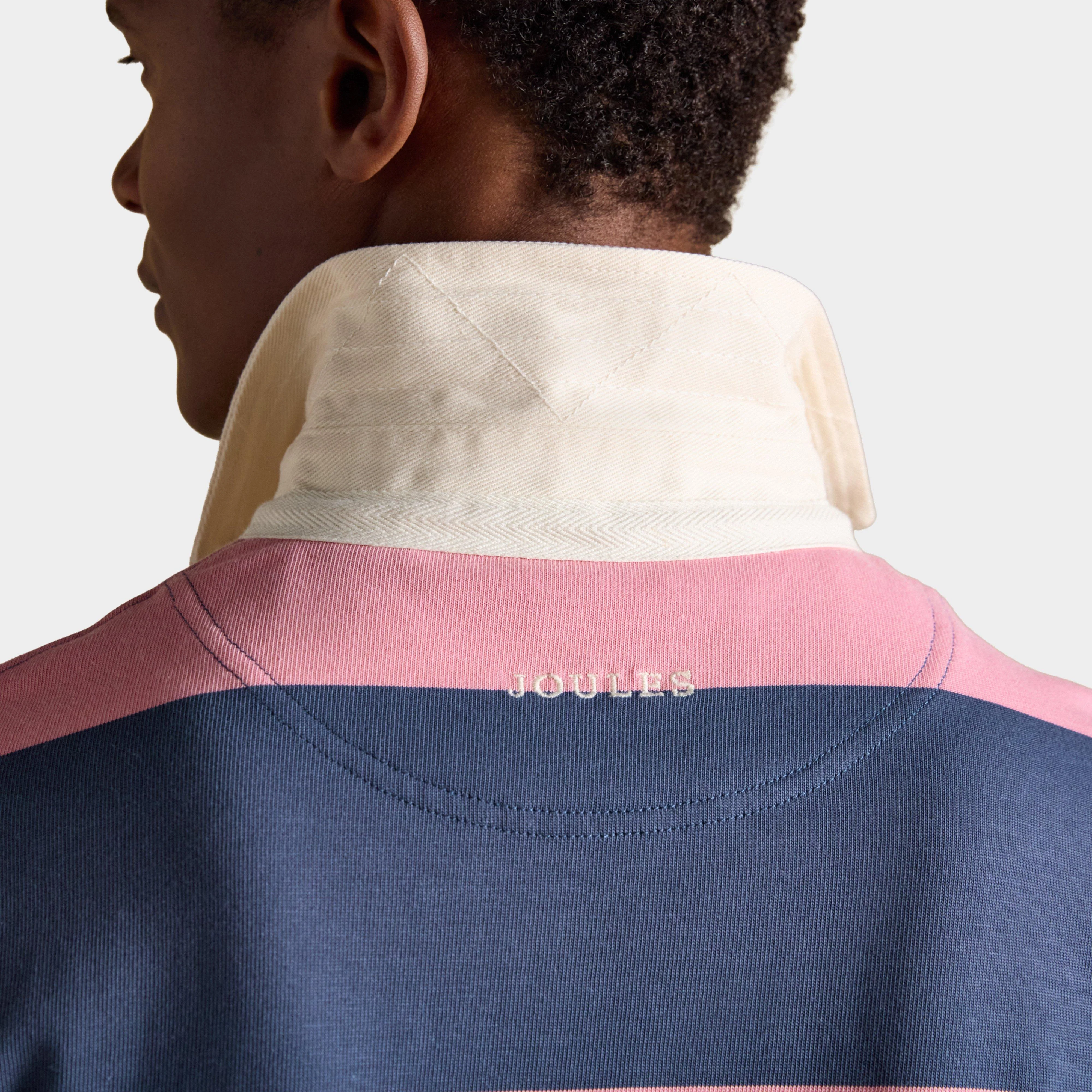 Men's Striped Long Sleeve Rugby Shirt - Image 6
