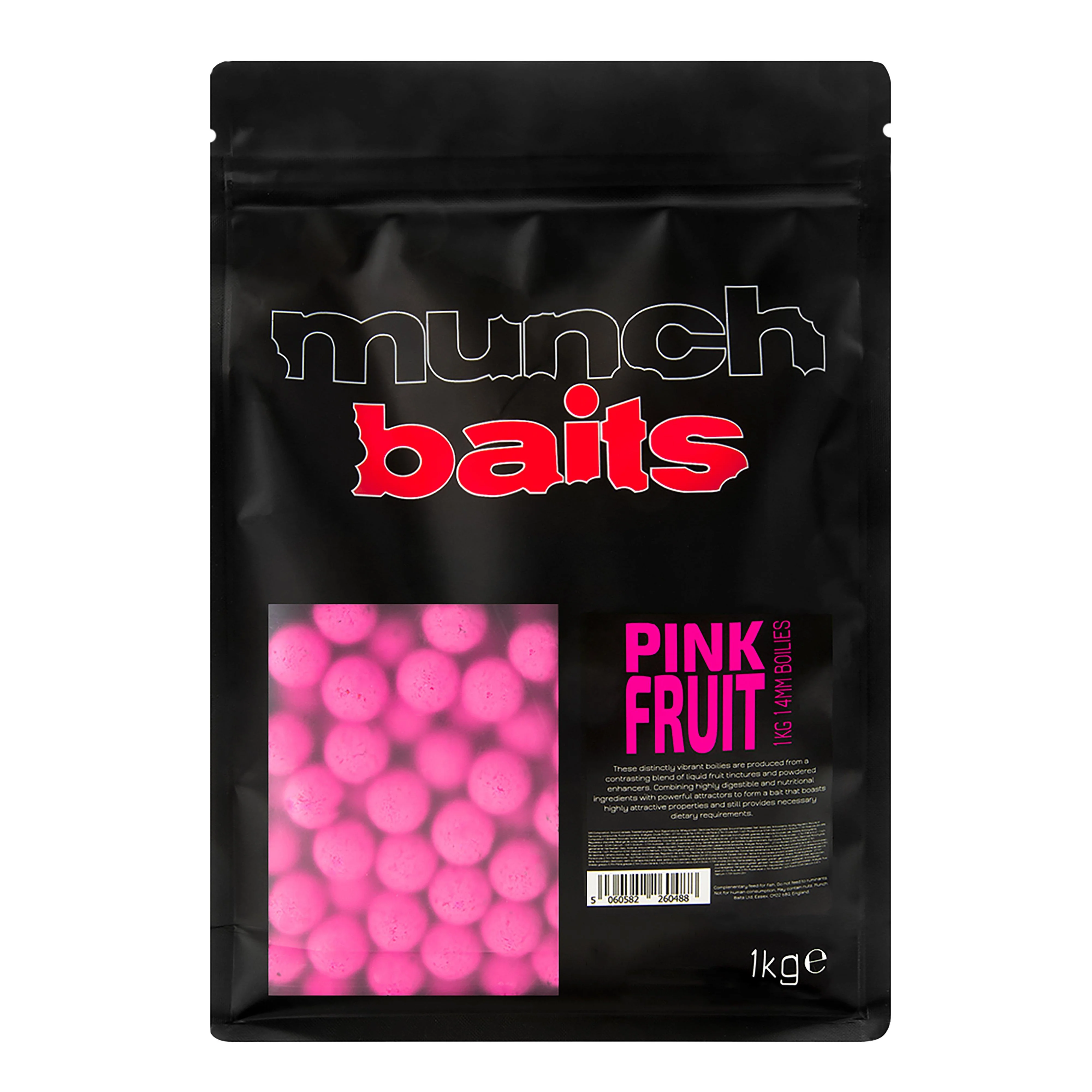 Munch Baits Pink Fruit Boilies 14mm 5kg - Image 3