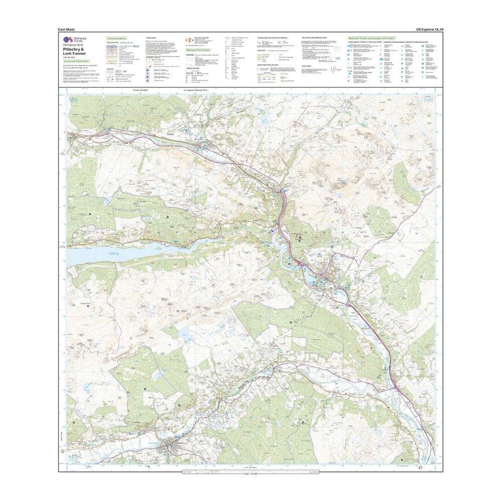 Active Explorer OL 49 Pitlochry & Loch Tummel Map - Image 3