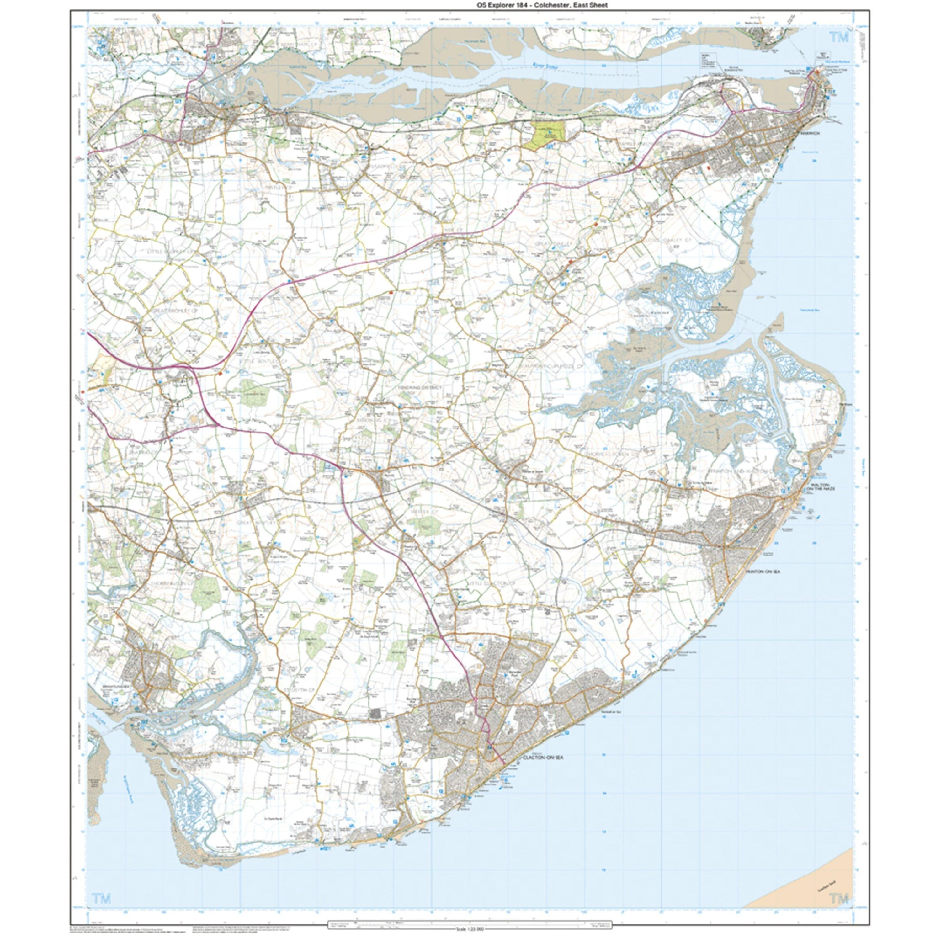Explorer 184 Colchester, Harwich & Clacton-on-Sea Map With Digital Version - Image 3