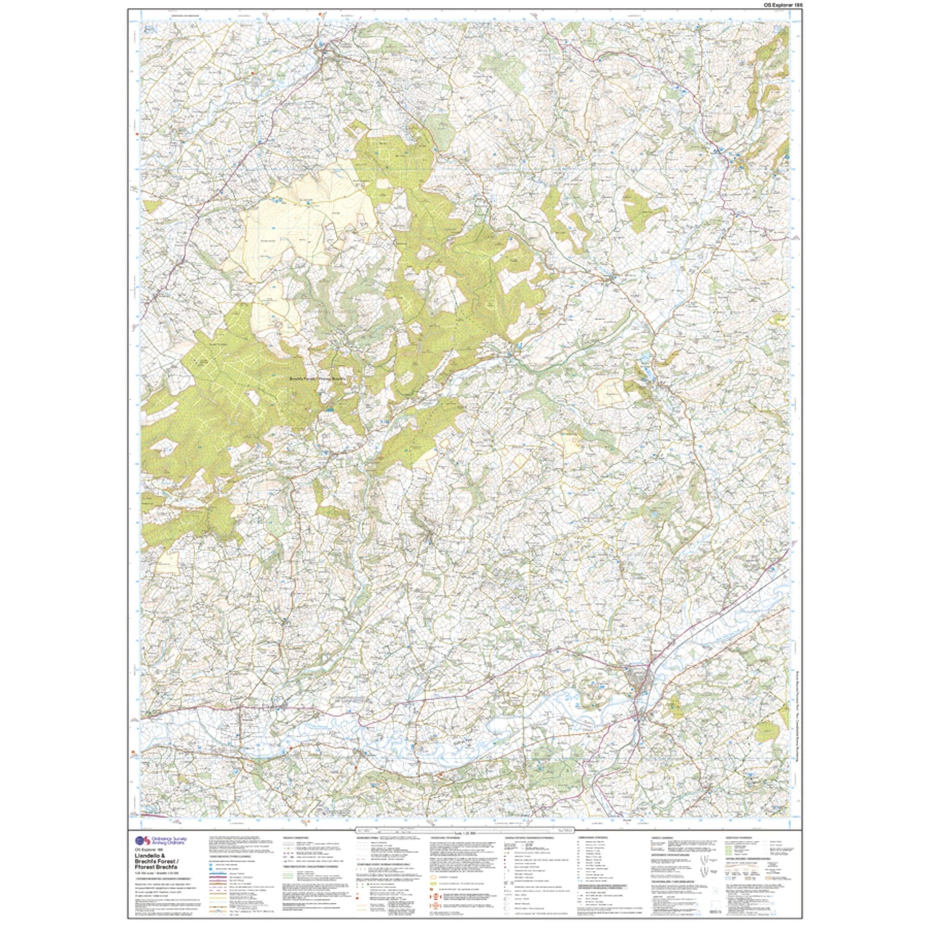 Explorer 186 Llandeilo & Brechfa Forest Map With Digital Version - Image 3