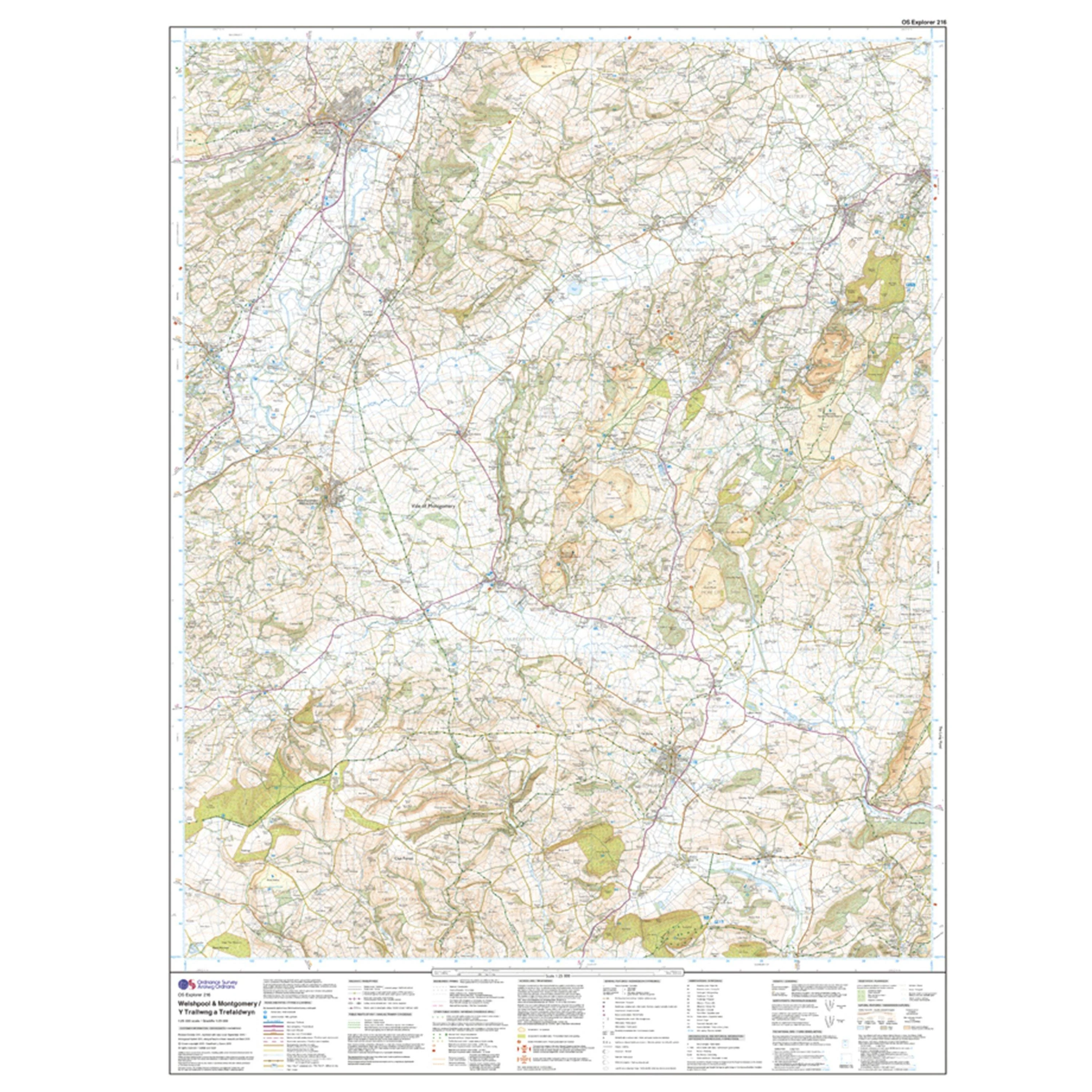 Explorer 216 Welshpool & Montegomery Map With Digital Version - Image 3