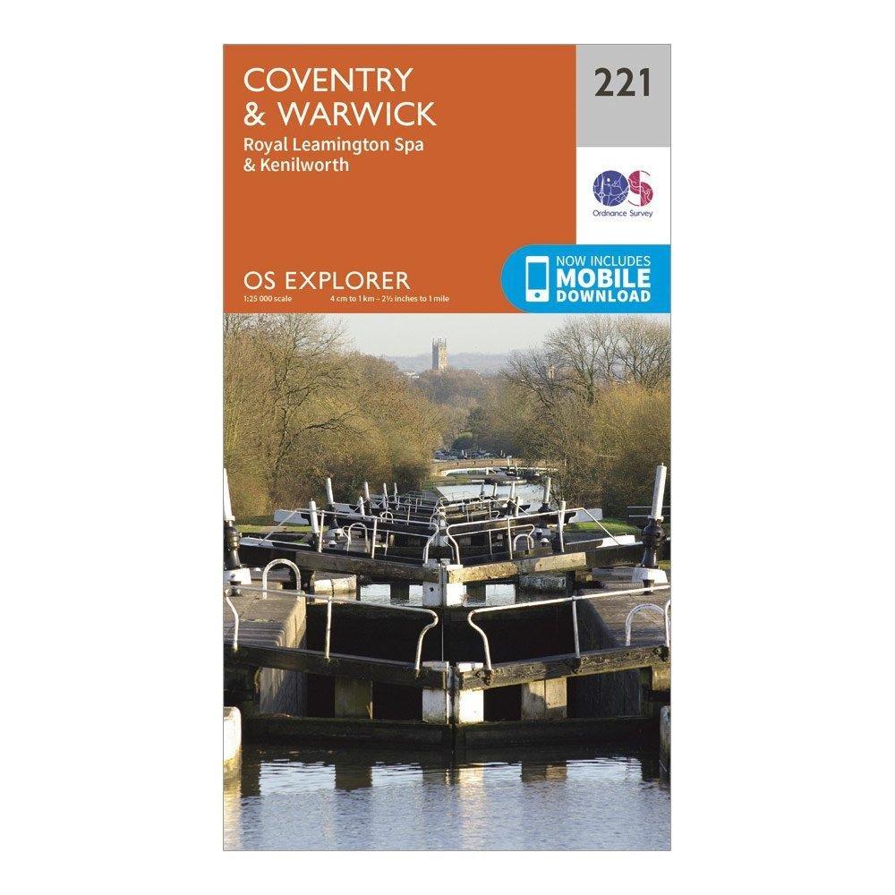 Explorer 221 Coventry Warwick Royal Leamington Spa Kenilworth Map With Digital Version - Image 4