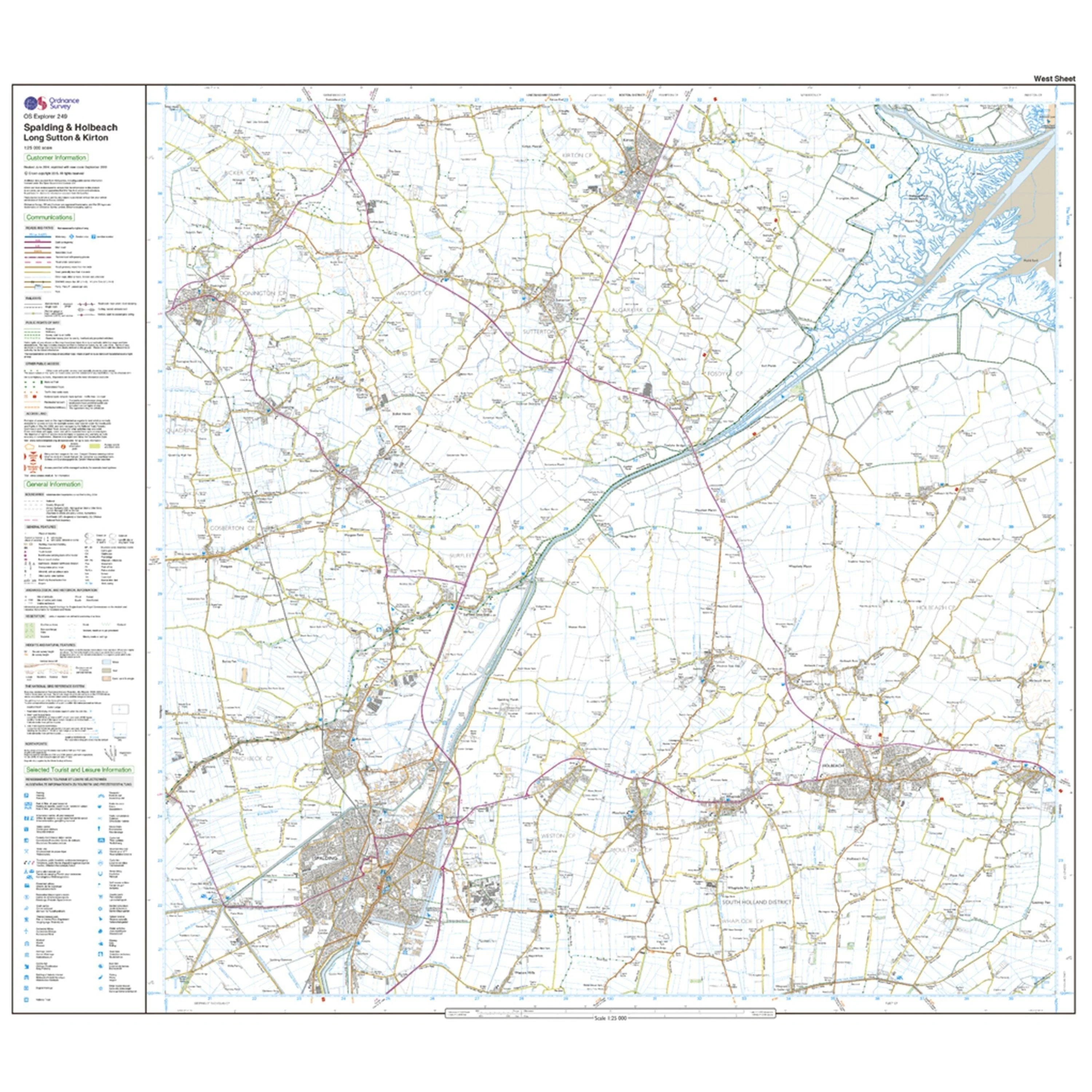 Explorer 249 Spalding & Holbeach Map With Digital Version - Image 4