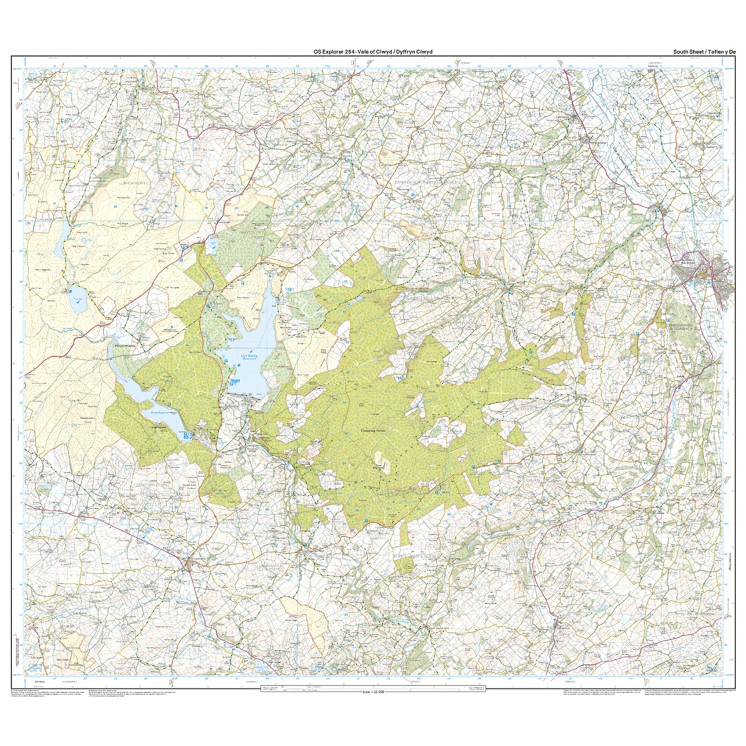 Explorer 264 Vale of Clwyd Rhyl Denbigh  Ruthin Map With Digital Version - Image 4