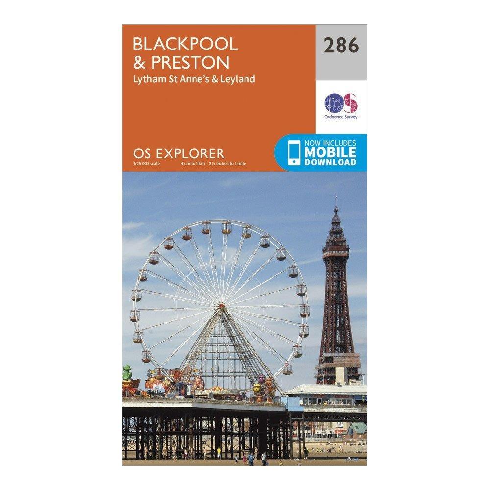 Explorer 286 Blackpool Preston Map With Digital Version