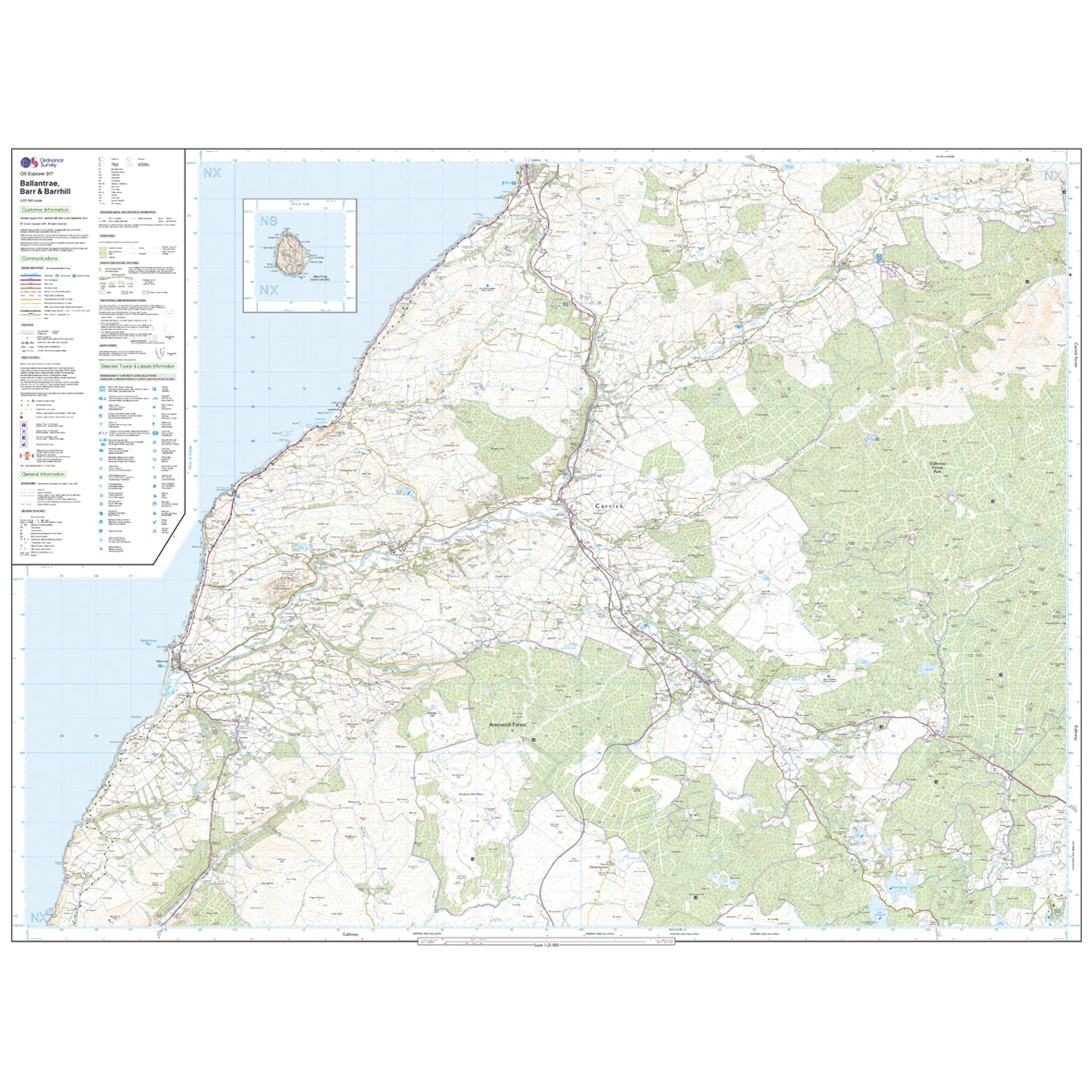 Explorer 317 Ballantrae Barr  Barrhill Map With Digital Version - Image 3
