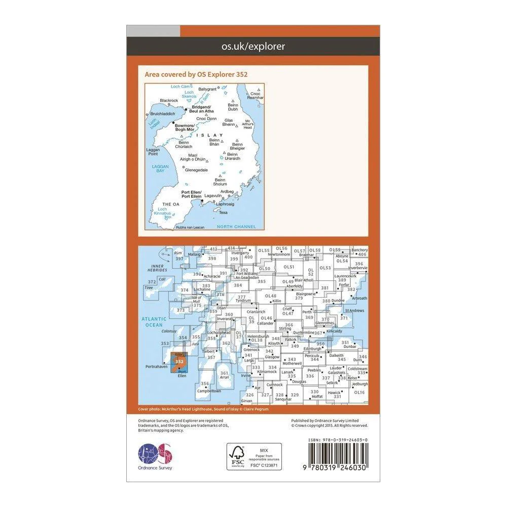 Explorer 352 Islay South Map With Digital Version - Image 2