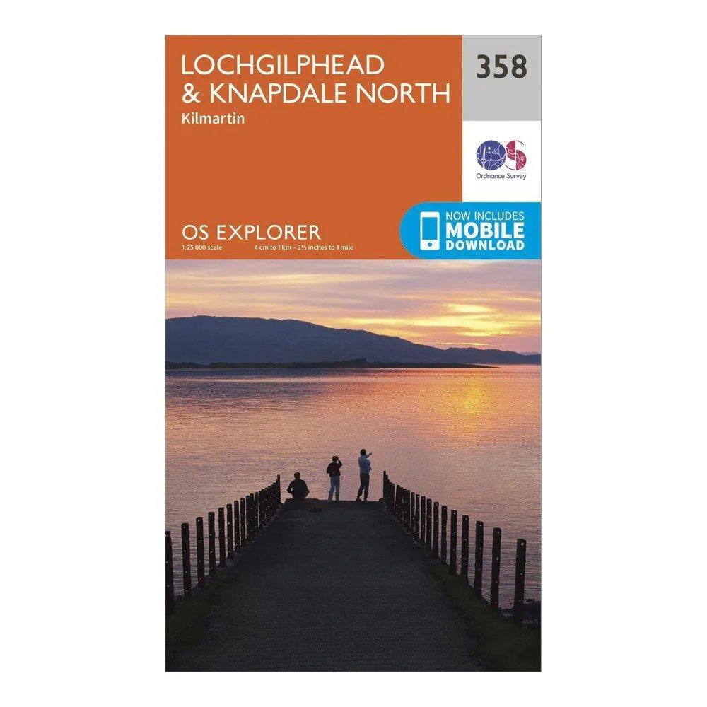 Explorer 358 Lochgilphead & Knapdale North Map With Digital Version