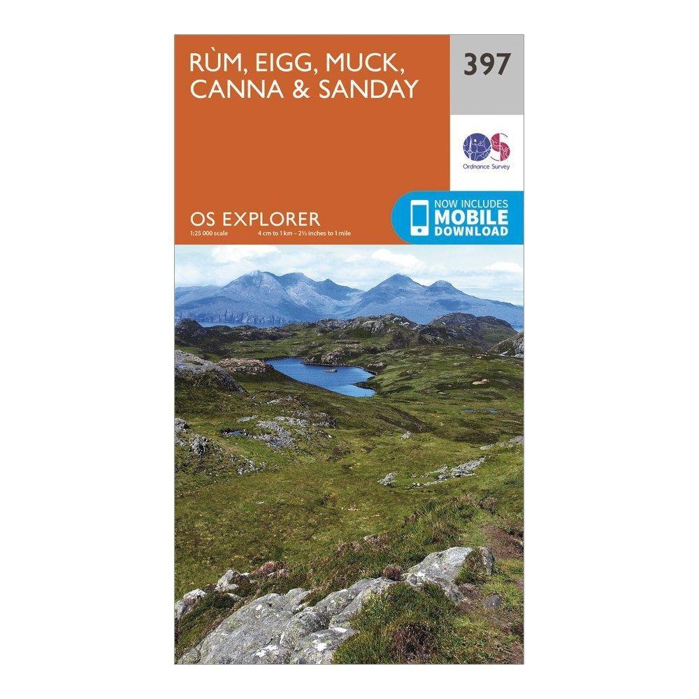 Explorer 397 Rum Eigg Muck Canna  Sanday Map With Digital Version