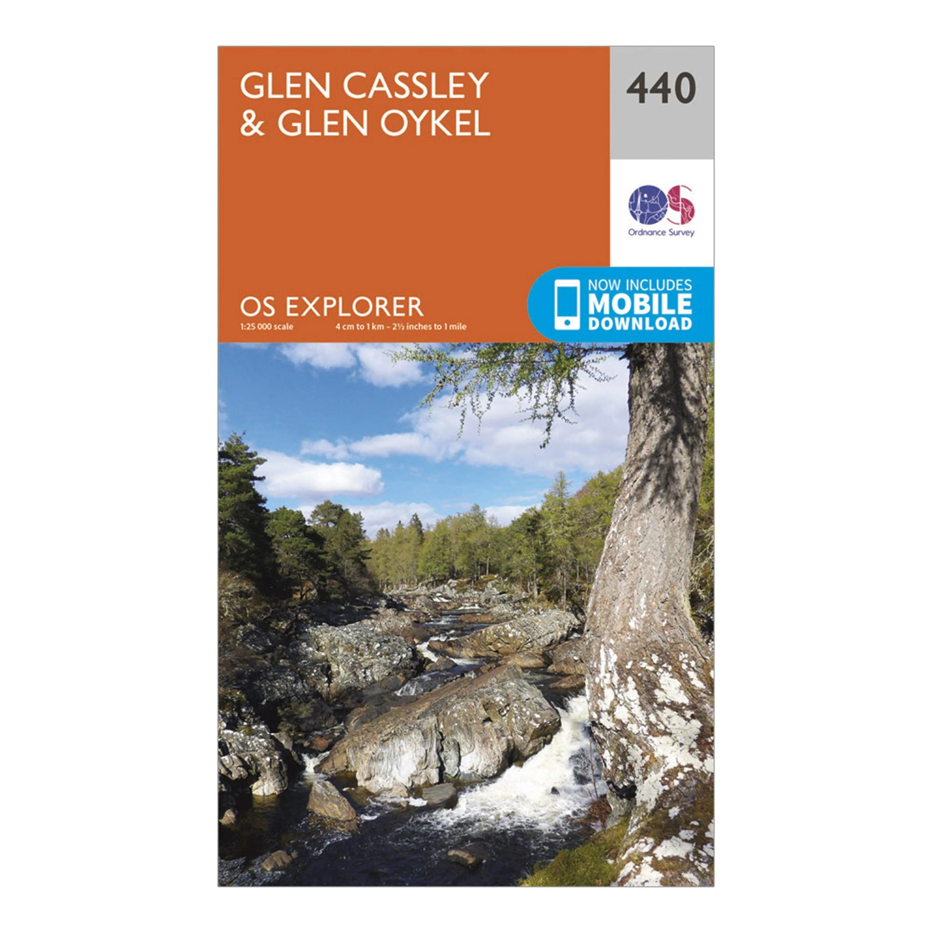 Explorer 440 Glen Cassley  Glen Oykel Map With Digital Version