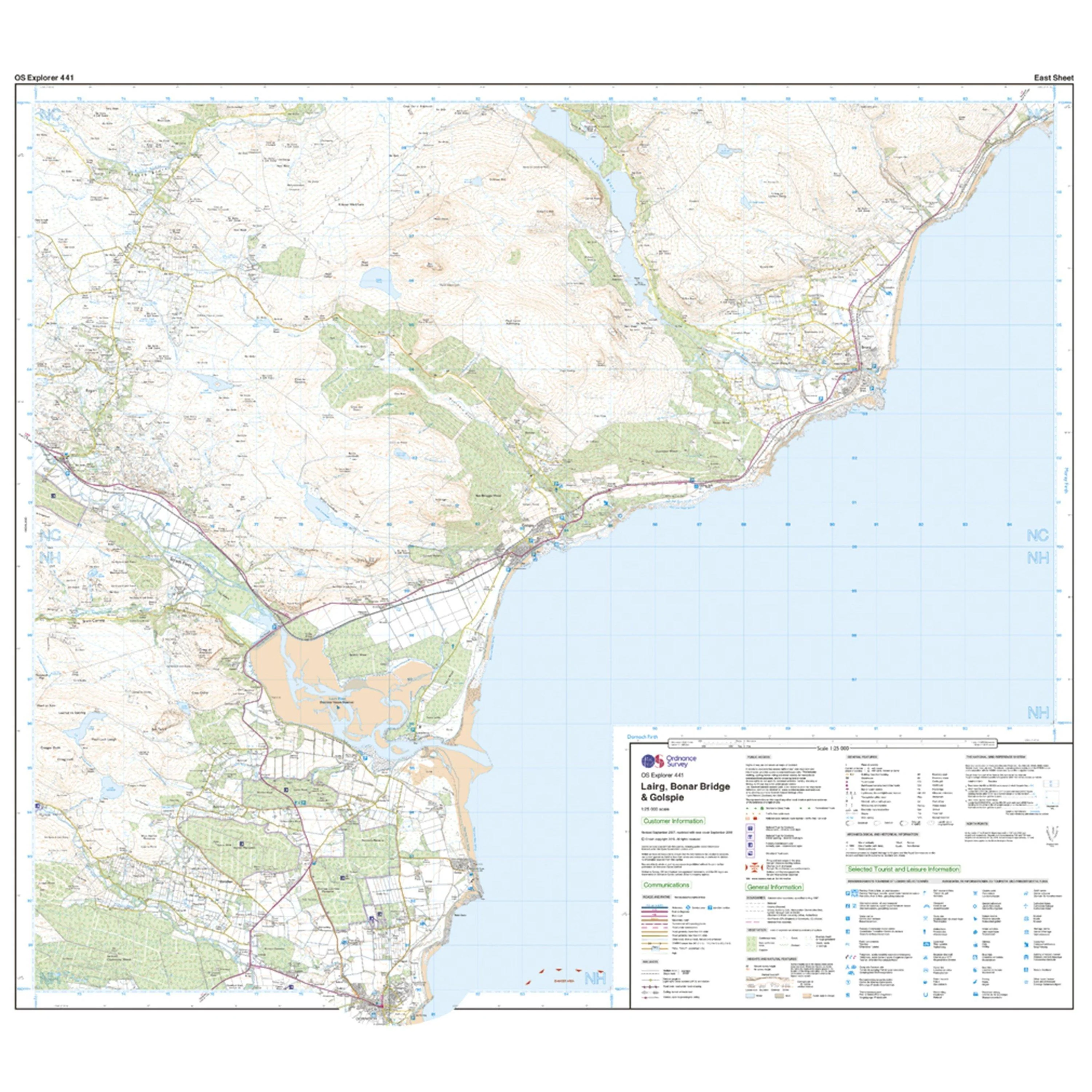 Explorer 441 Lairg, Bonar Bridge & Golspie Map With Digital Version - Image 3