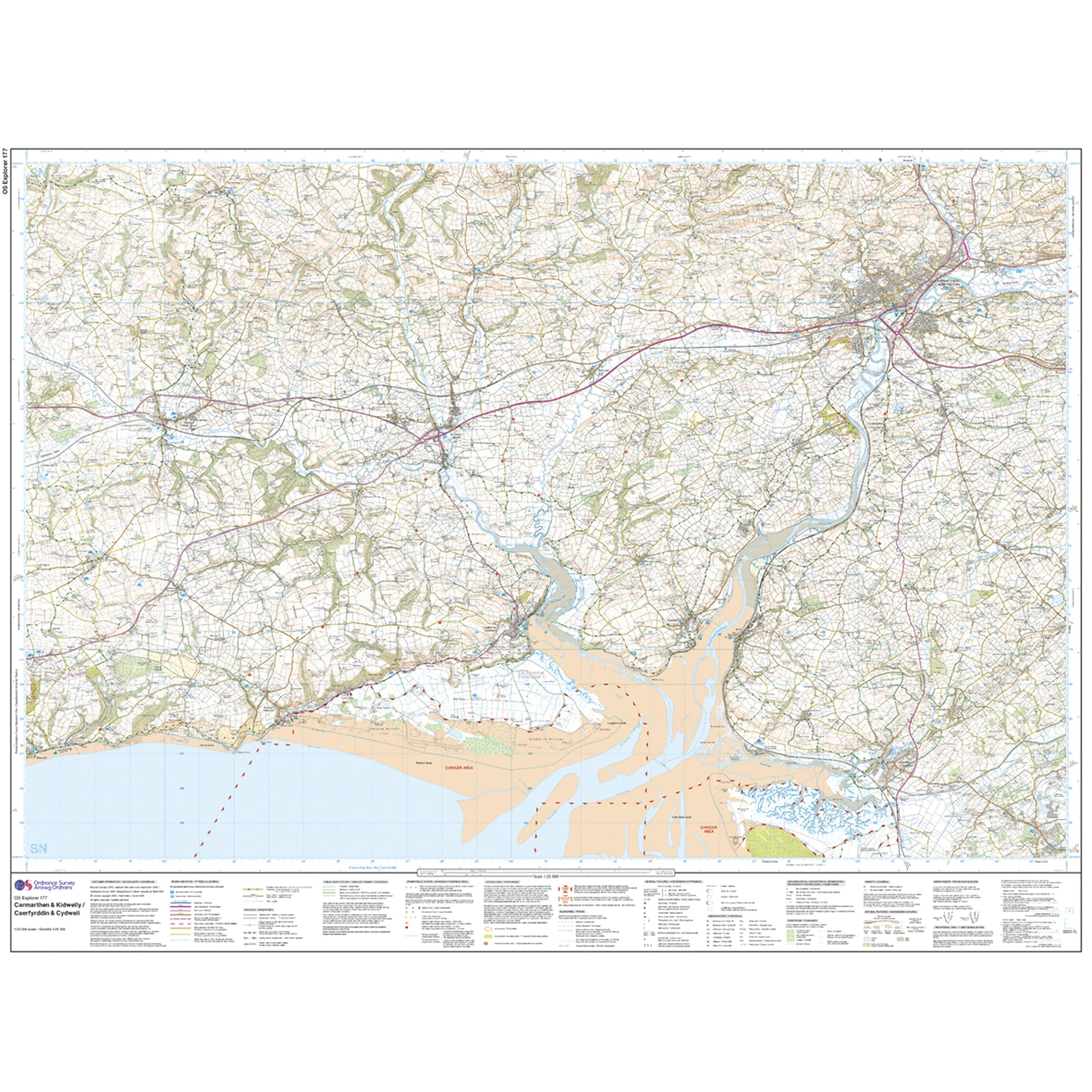 Explorer Active 177 Carmarthen  Kidwelly Map With Digital Version - Image 3