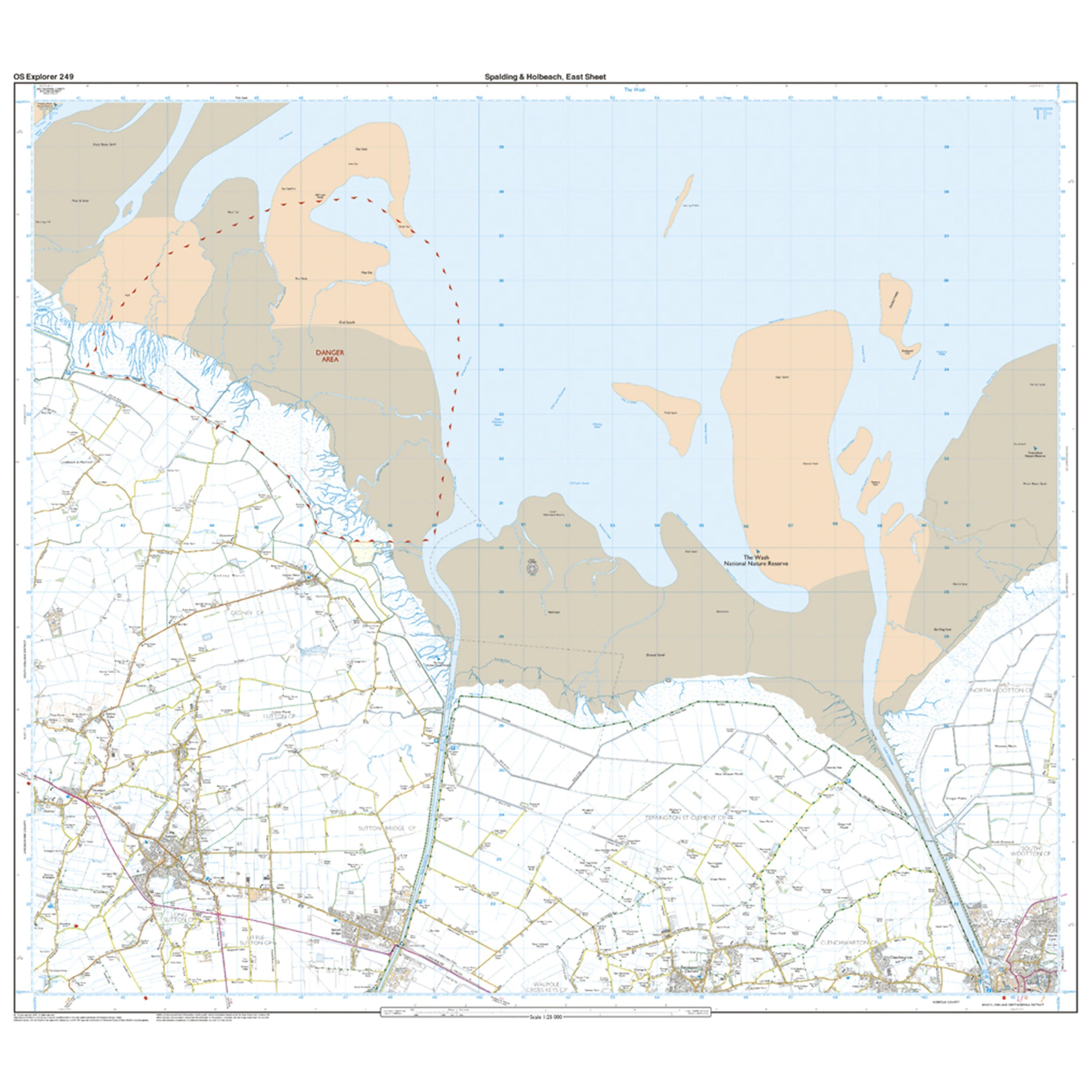 Explorer Active 249 Spalding & Holbeach Map With Digital Version - Image 3