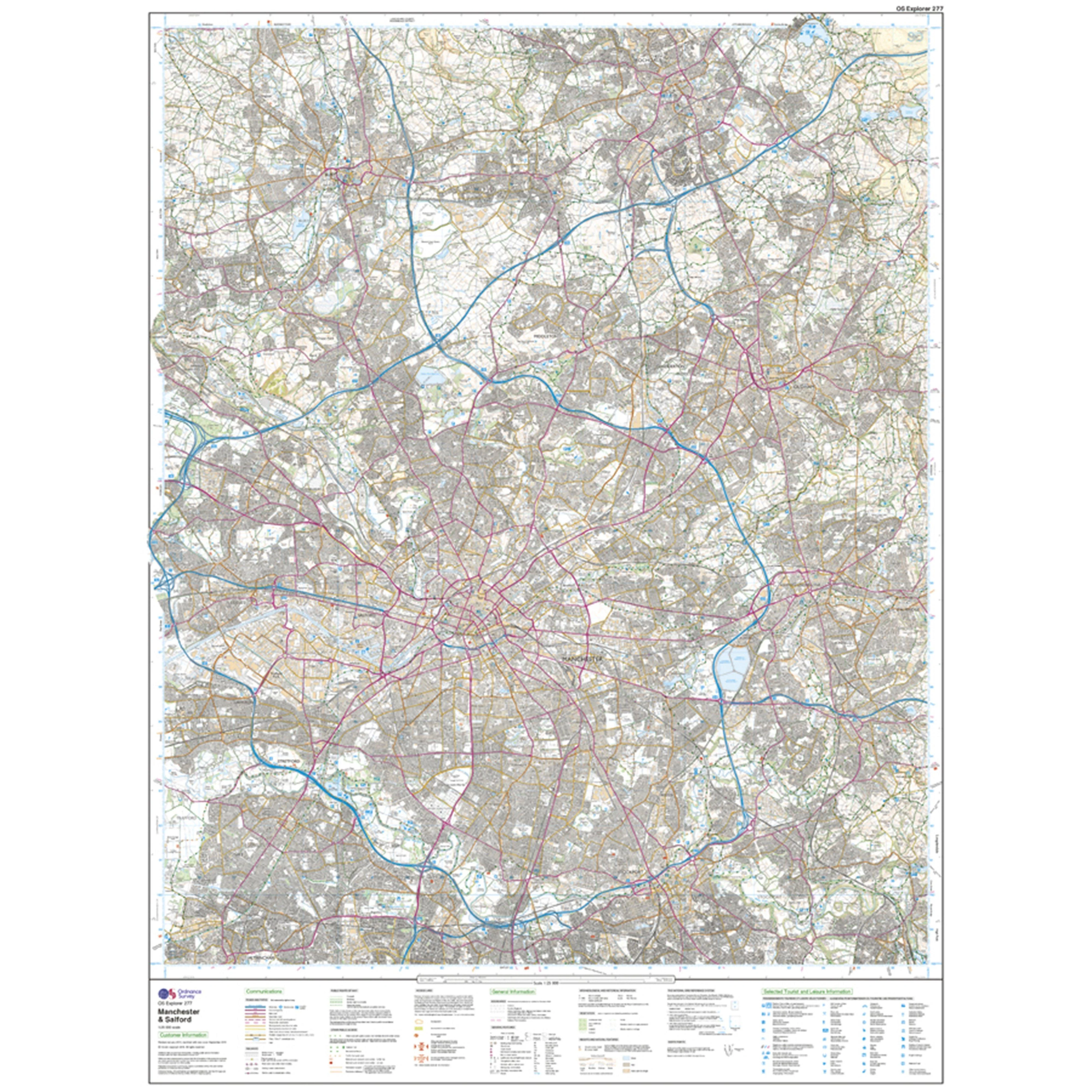 Explorer Active 277 Manchester & Salford Map With Digital Version - Image 3