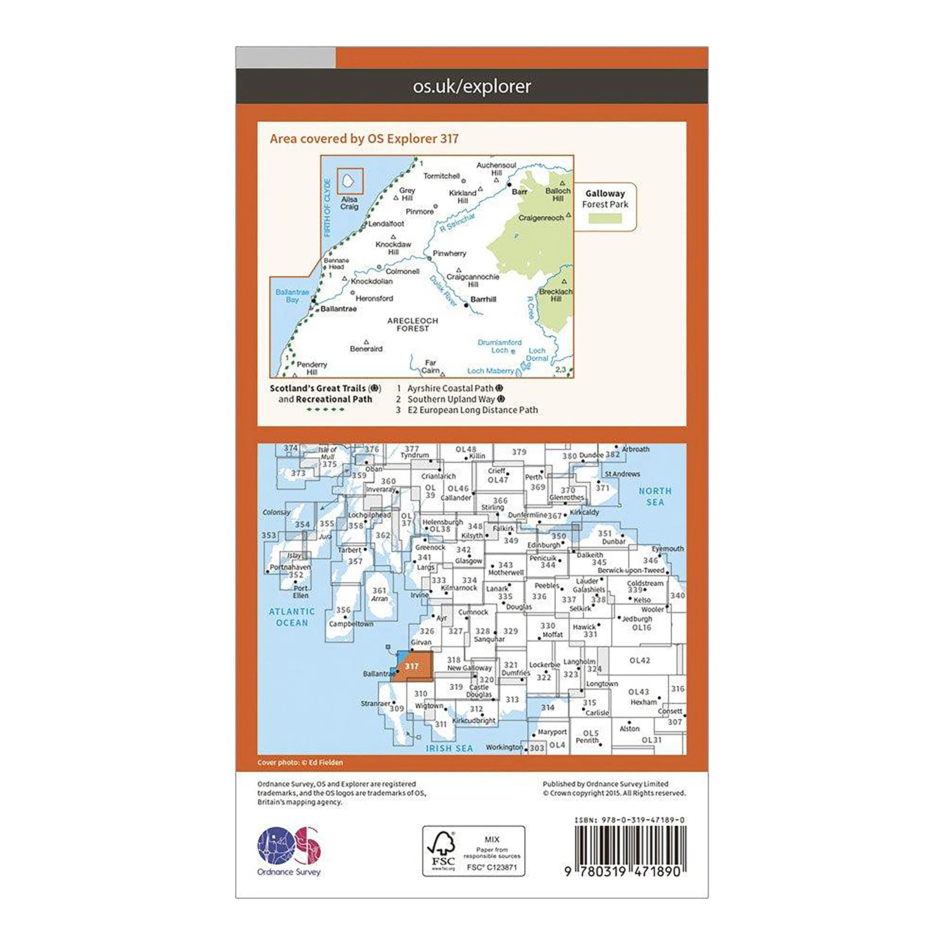 Explorer Active 317 Ballantrae, Barr & Barrhill Map With Digital Version - Image 2