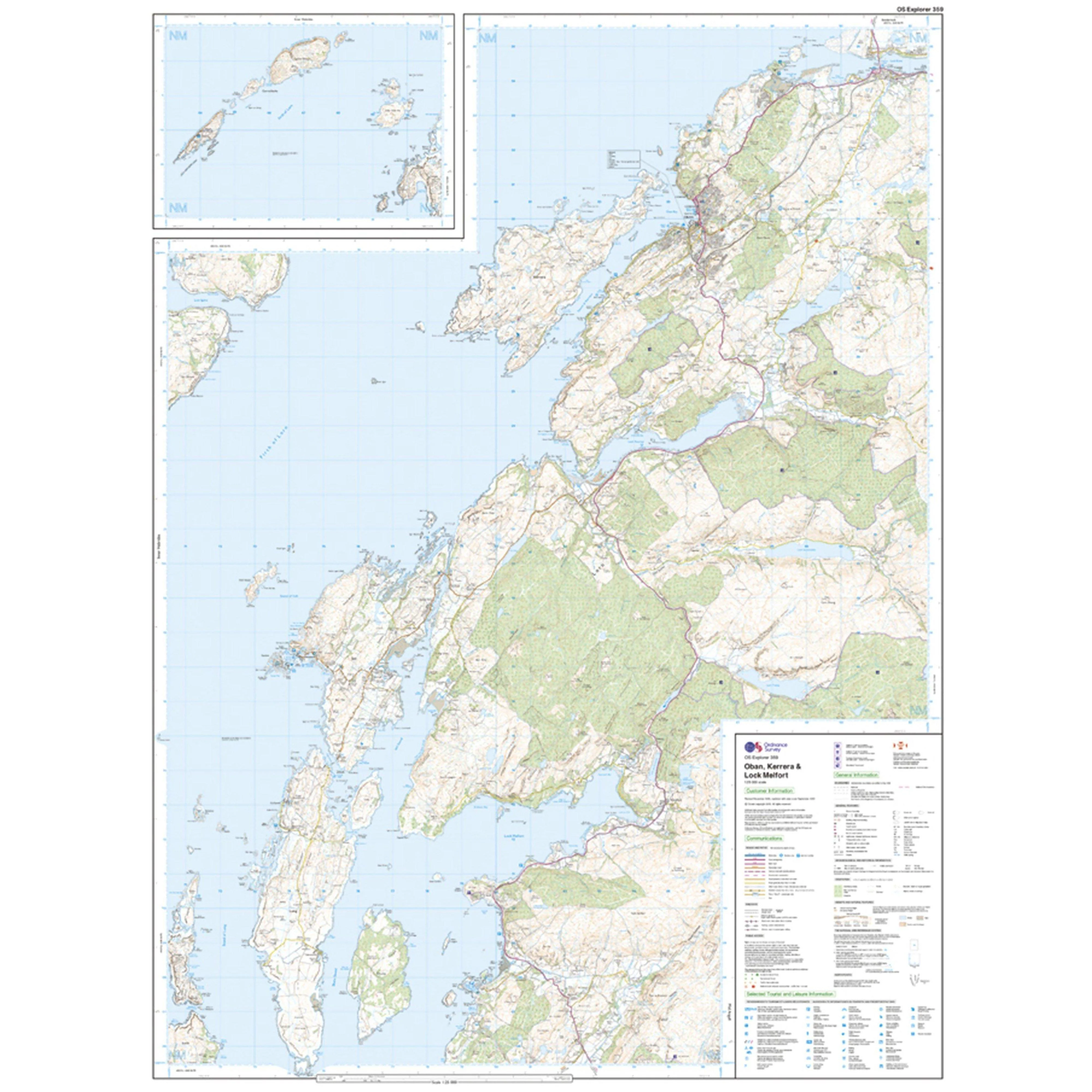 Explorer Active 359 Oban, Kerrera & Loch Melfort Map With Digital Version - Image 3