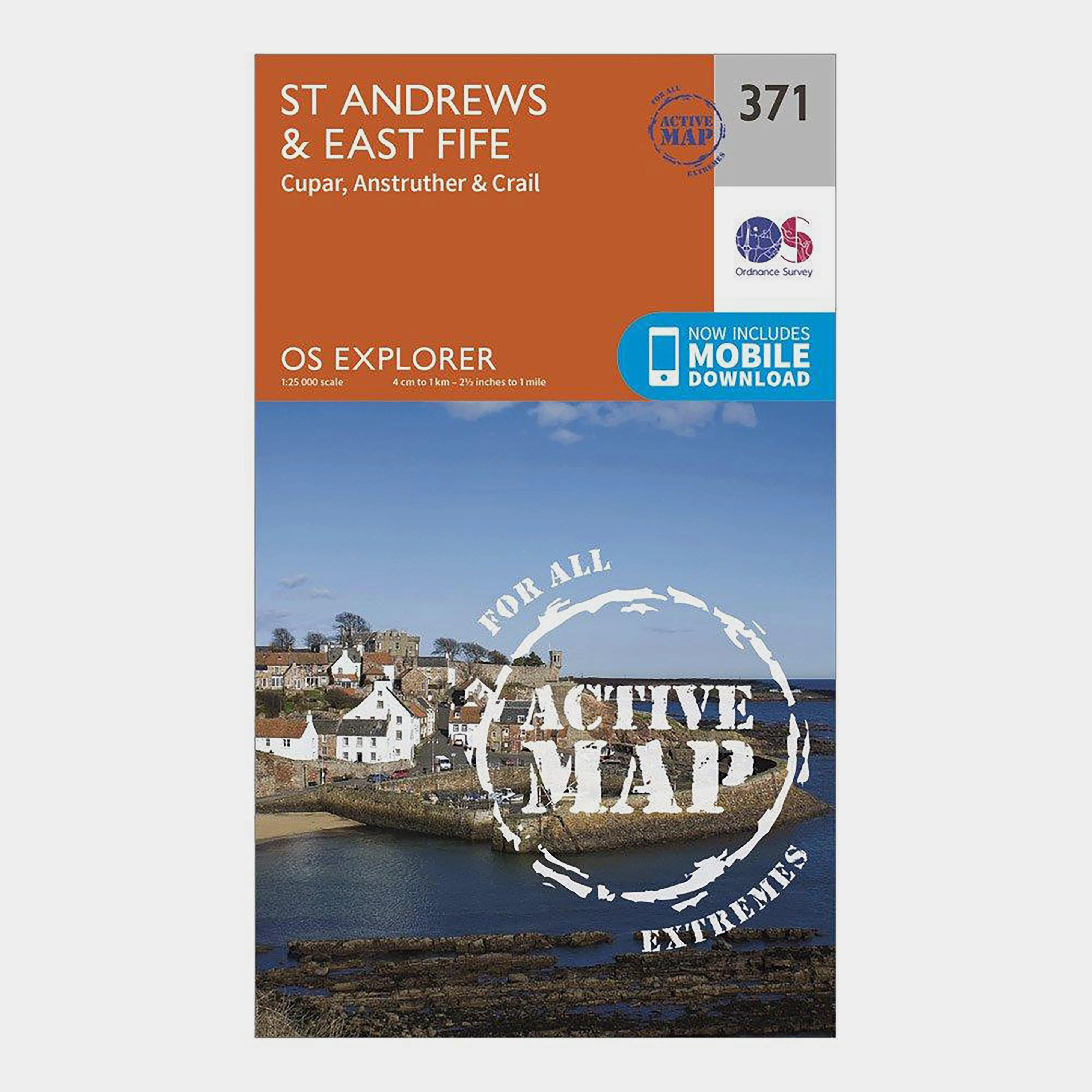 Explorer Active 371 St Andrews & East Fife Map With Digital Version