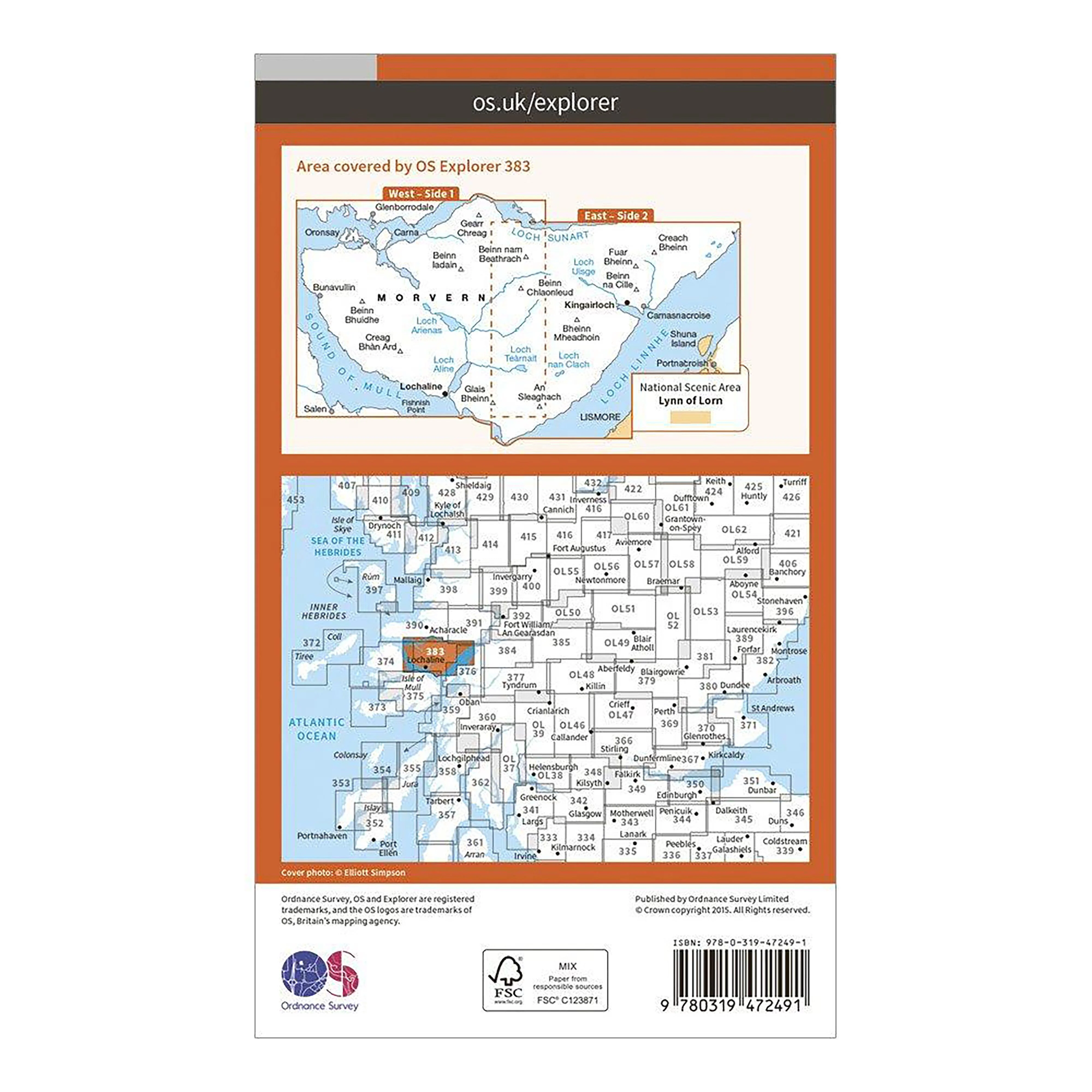 Explorer Active 383 Morvern & Lochaline Map With Digital Version - Image 2