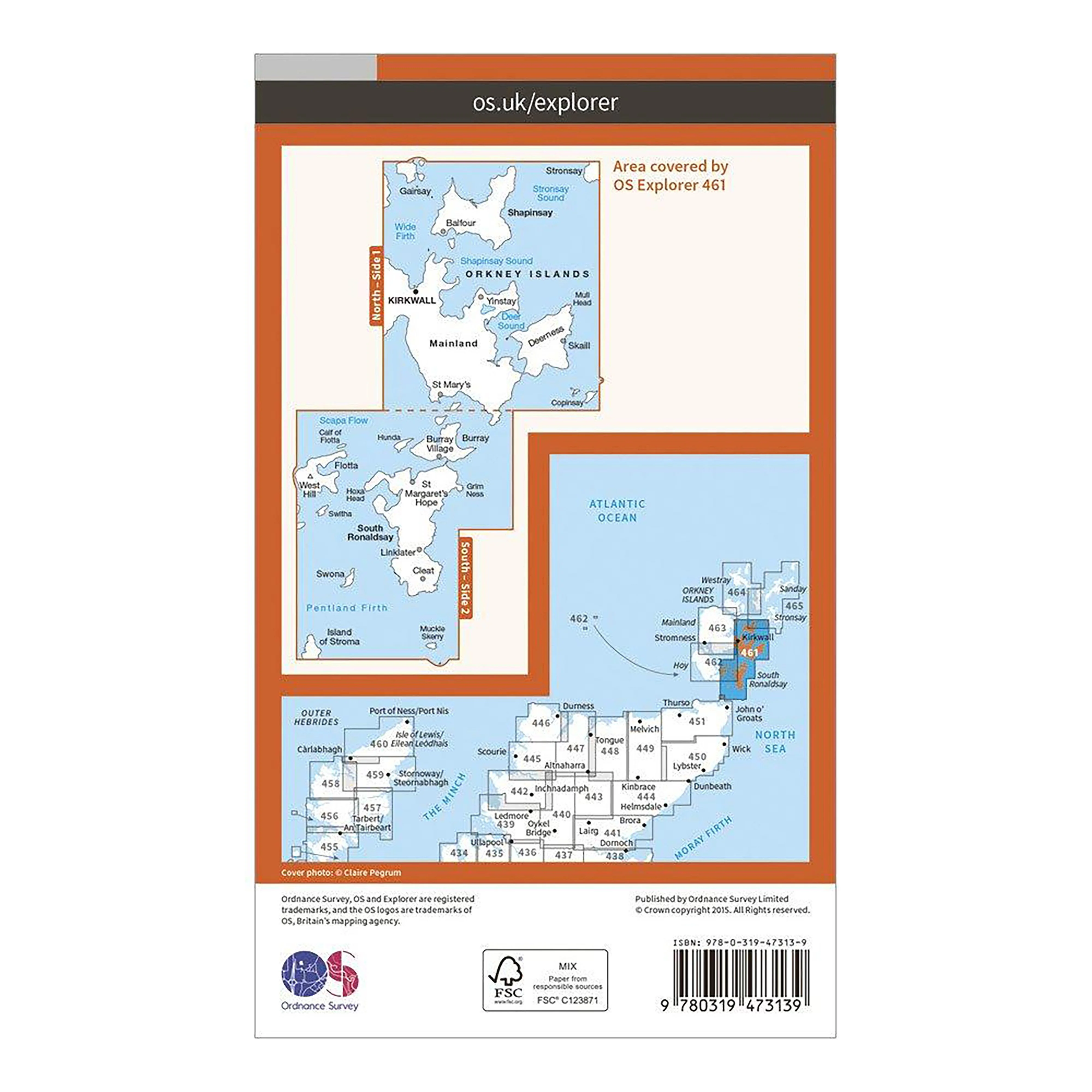 Explorer Active 461 Orkney - East Mainland Map With Digital Version - Image 2