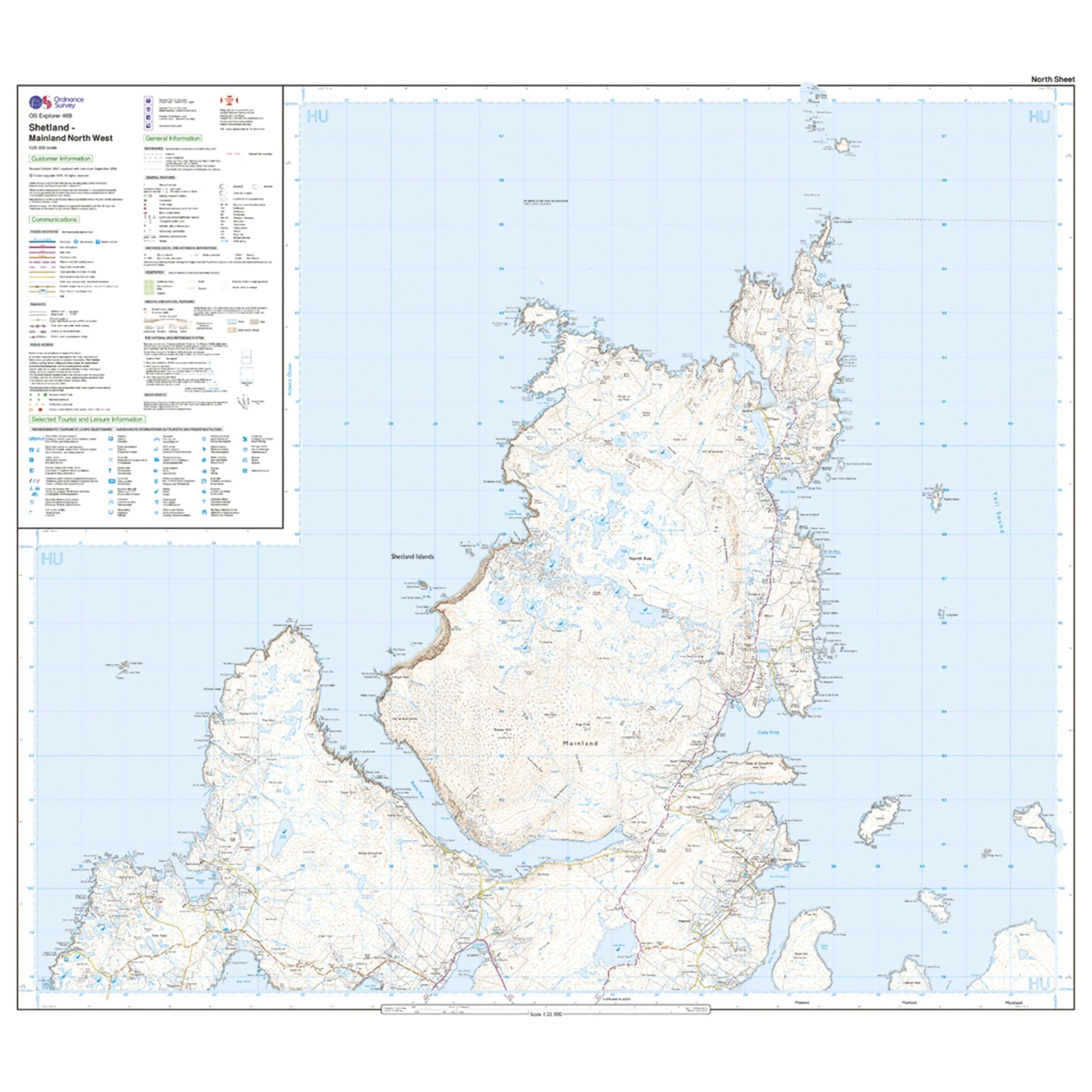 Explorer Active 469 Shetland - Mainland North West Map With Digital Version - Image 3