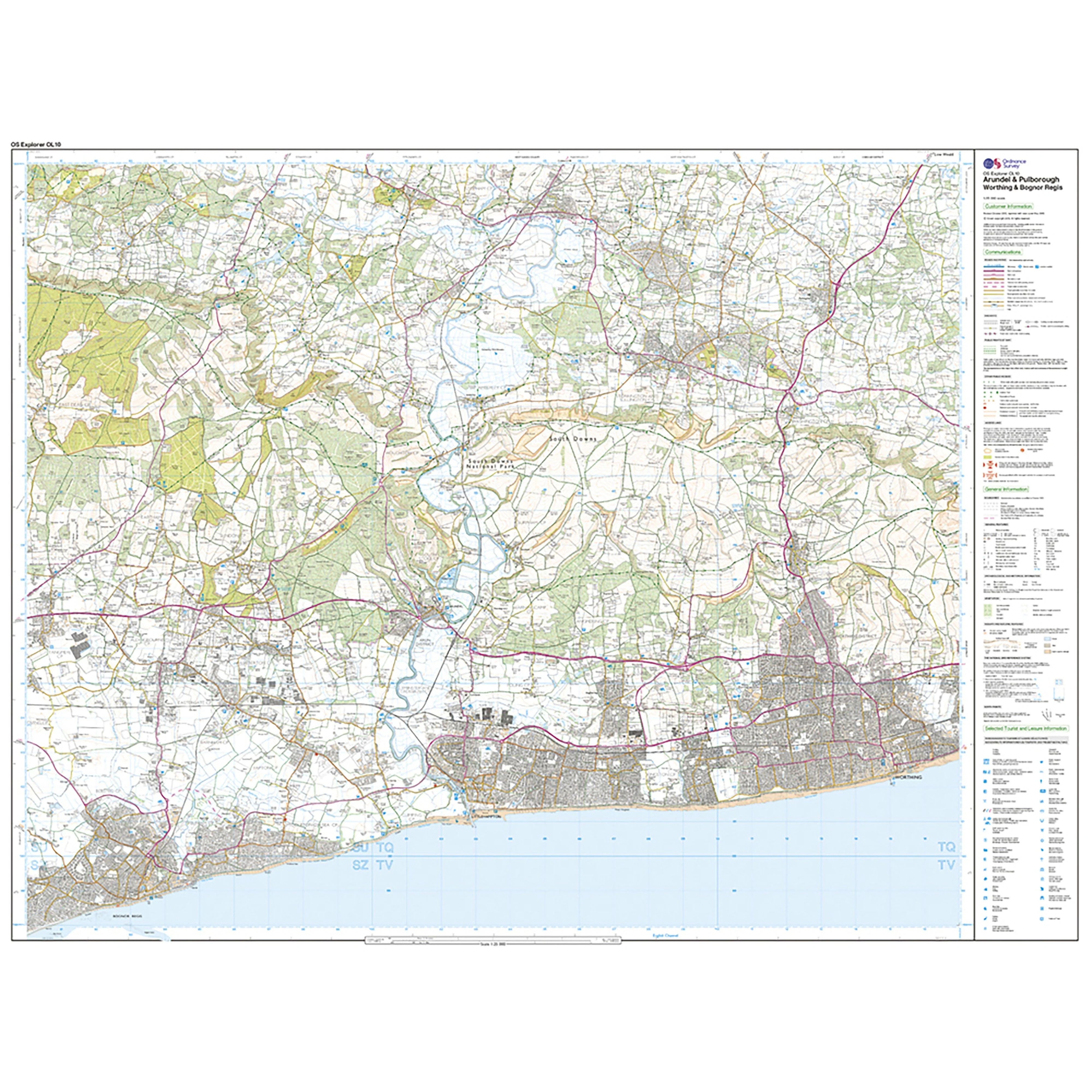 Explorer Active OL10 Arundel & Pulborough Map - Image 3