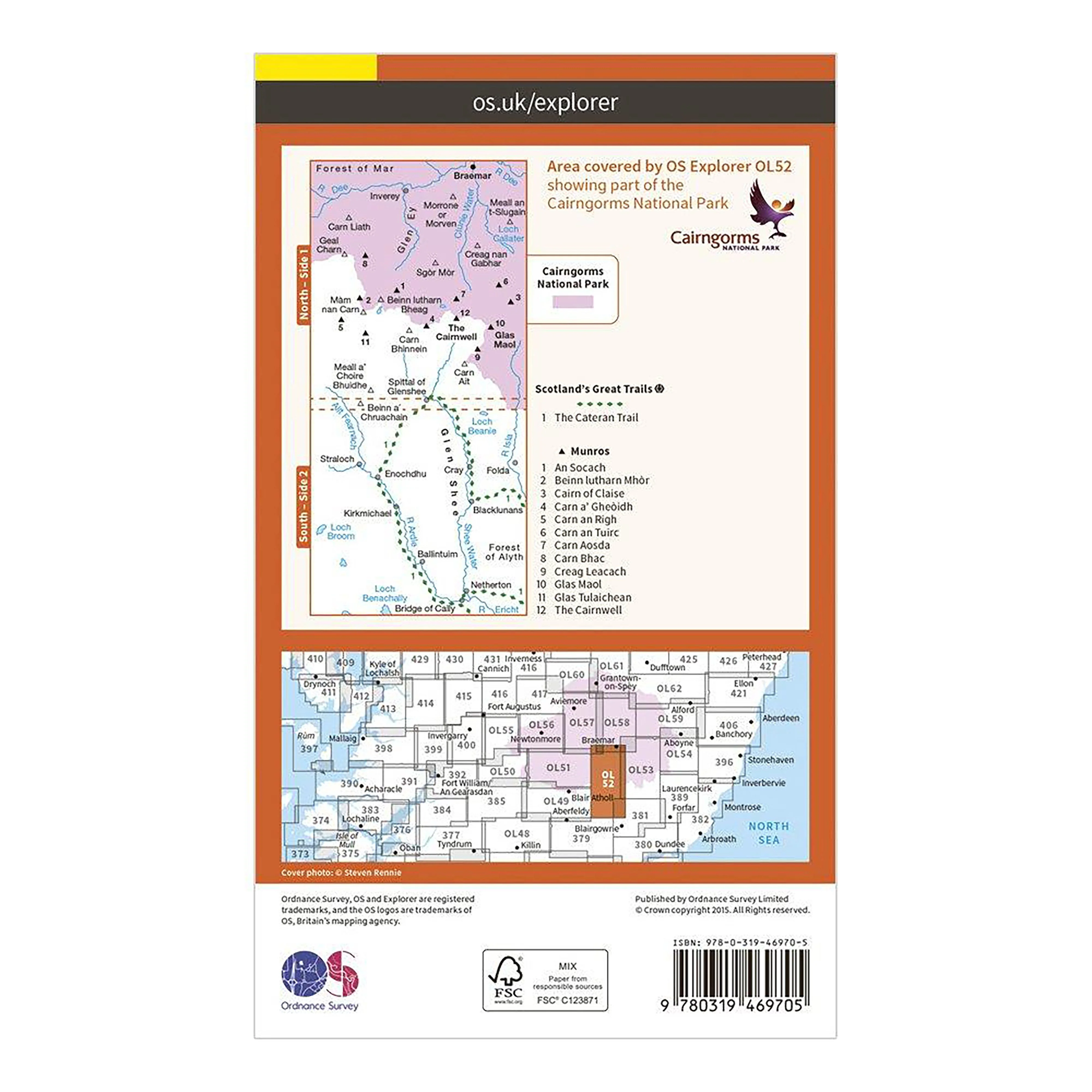 Explorer Active OL52 Glen Shee & Braemar Map With Digital Version - Image 2