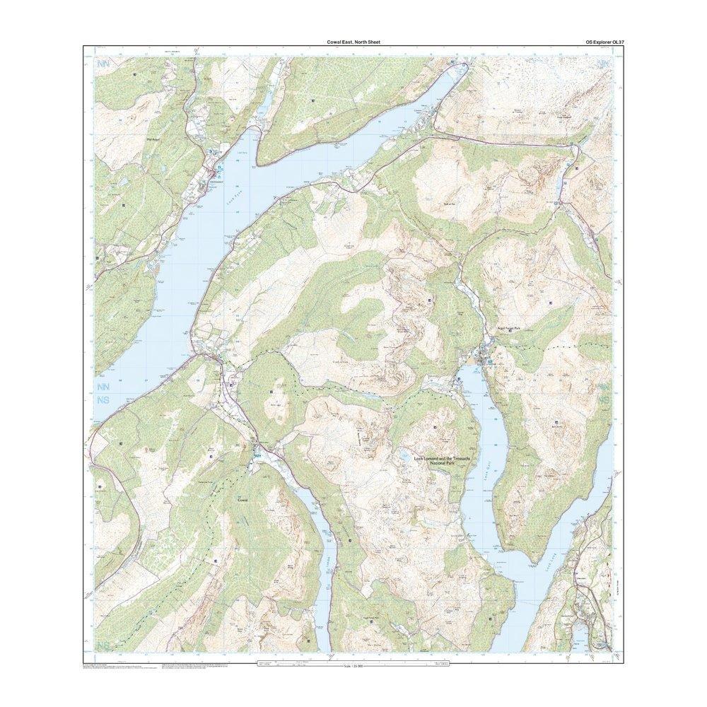 Explorer OL 37 Cowal East Dunoon & Inveraray Map - Image 3