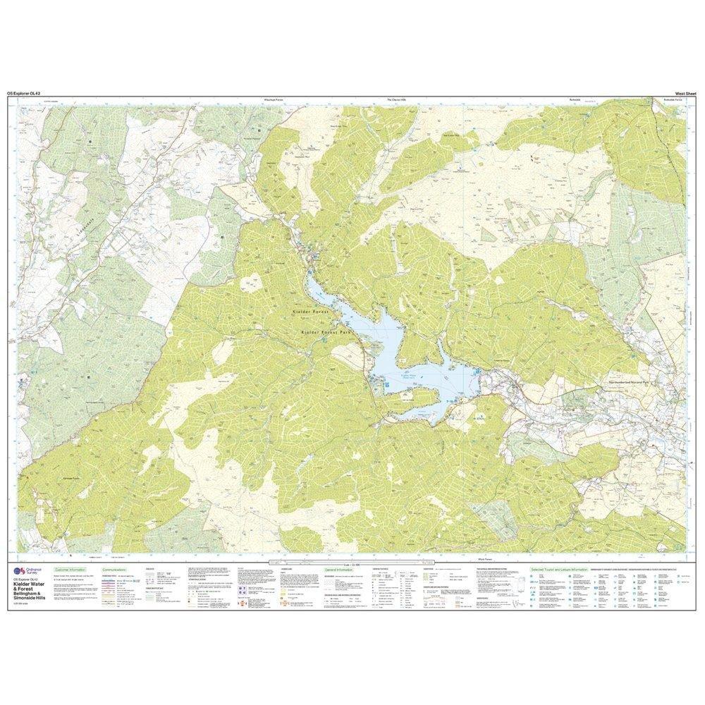 Explorer OL 42 Kielder Water & Forest Map - Image 4
