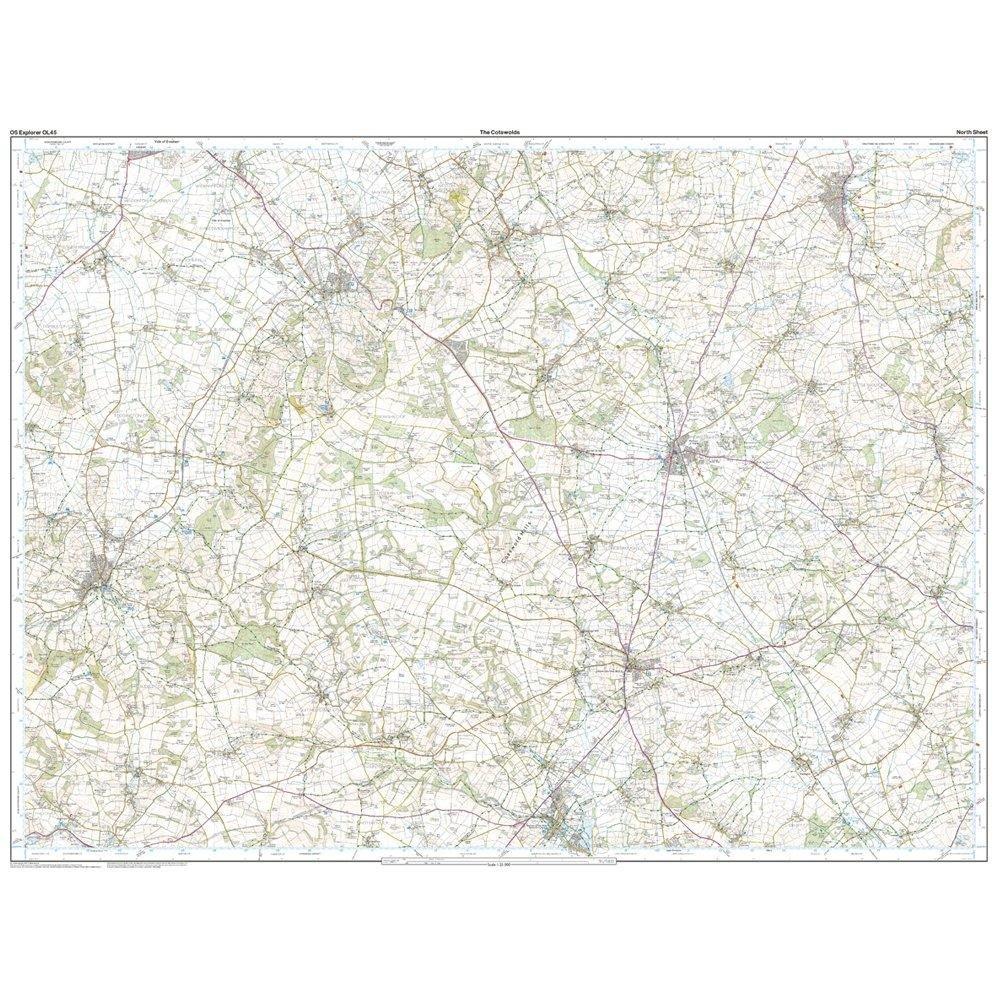 Explorer OL 45 Active D The Cotswolds Map - Image 3