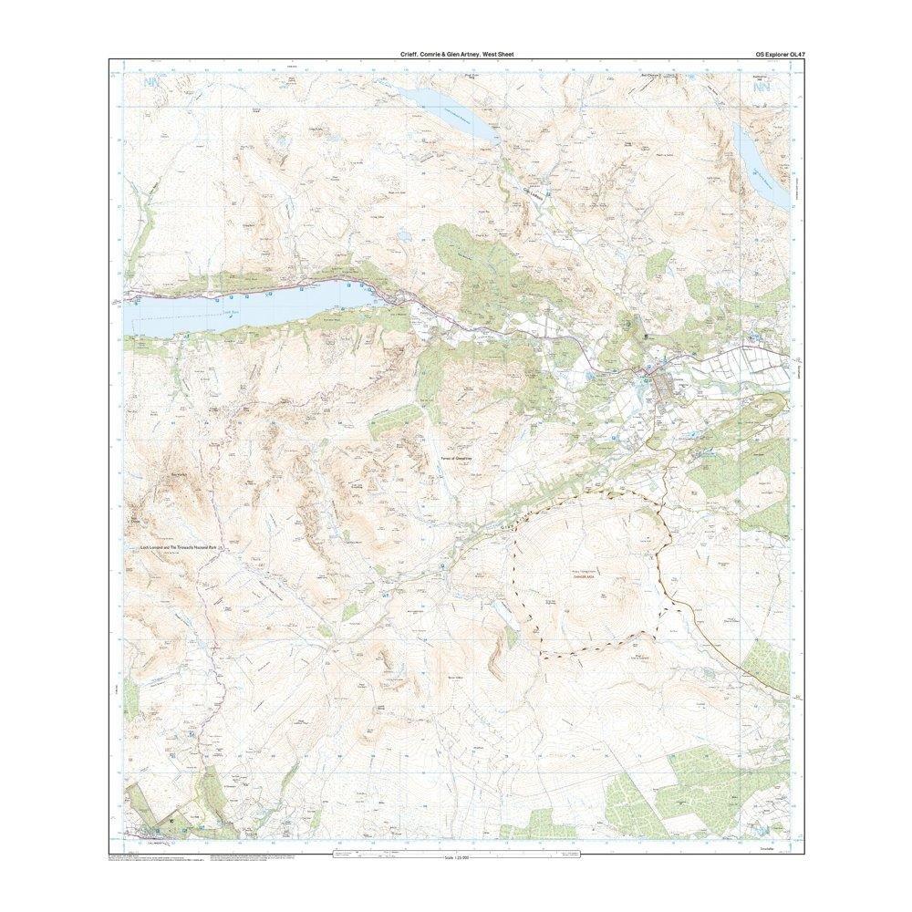 Explorer OL 47 Crieff Comrie  Glen Artney Map - Image 4