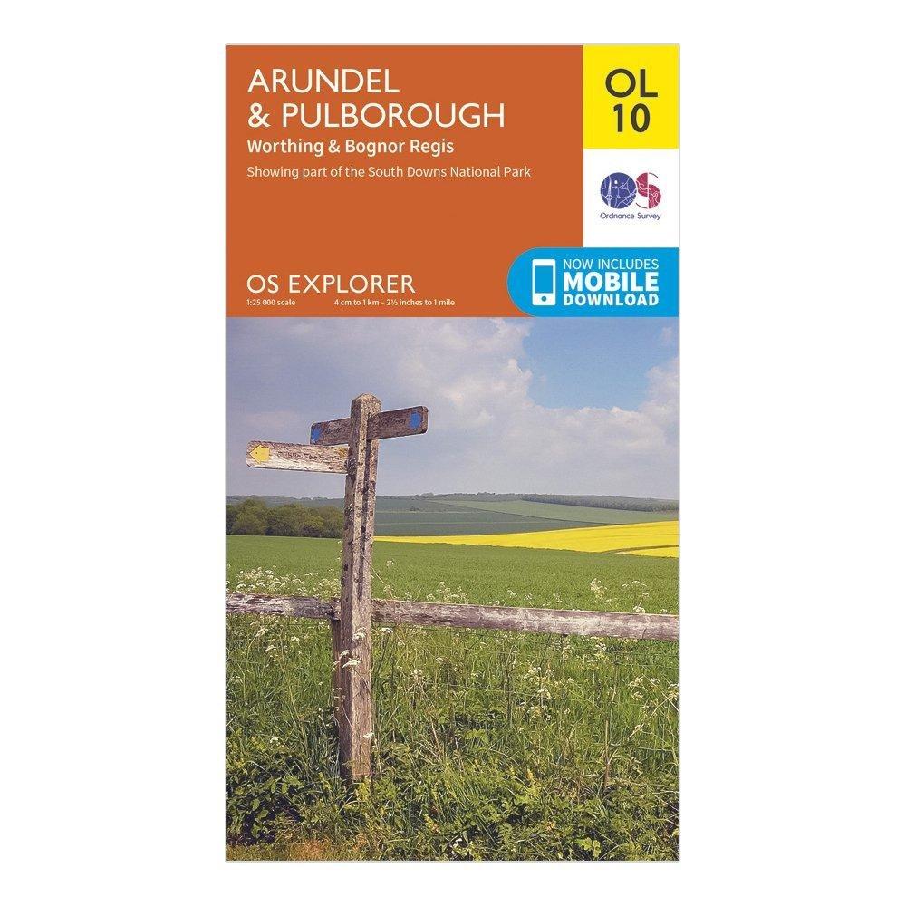 Explorer OL10 Arundel & Pulborough Map With Digital Version