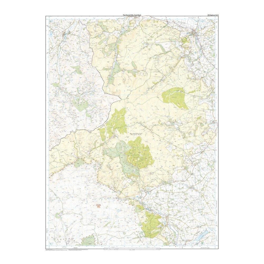 Explorer OL16 The Cheviot Hills Map - Image 3