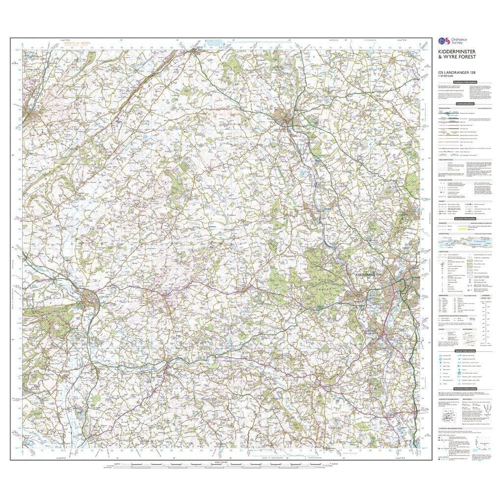 Landranger 138 Kidderminster & Wyre Forest Map With Digital Version - Image 3