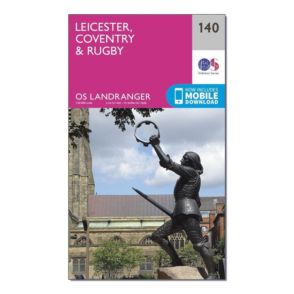 Landranger 140 Leicester Coventry Rugby Map With Digital Version - Image 4