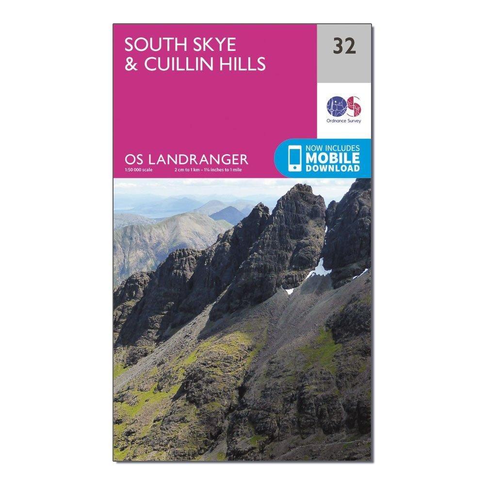 Landranger 32 South Skye Cuillin Hills Map With Digital Version