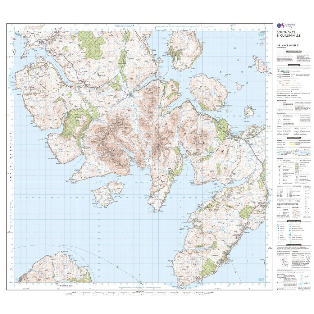 Landranger 32 South Skye Cuillin Hills Map With Digital Version - Image 3
