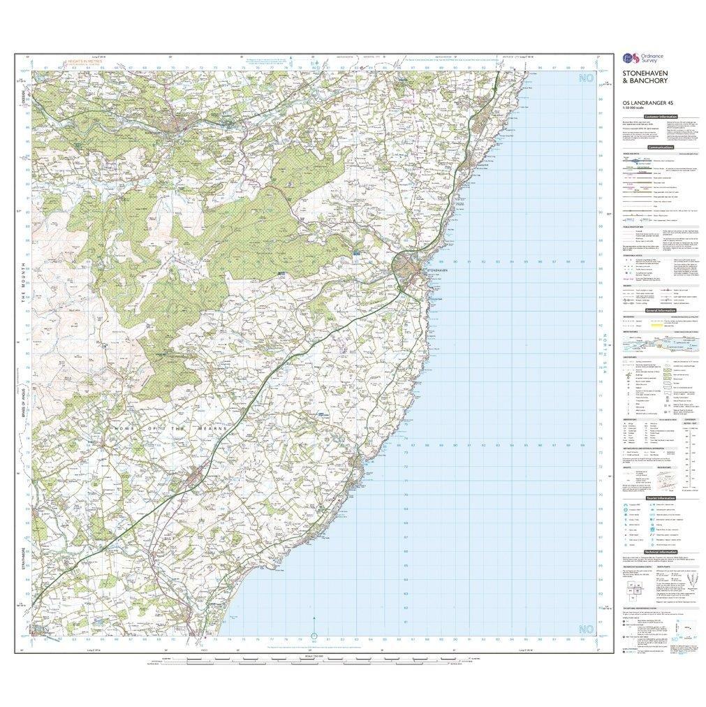 Landranger 45 Stonehaven & Banchory Map With Digital Version - Image 3