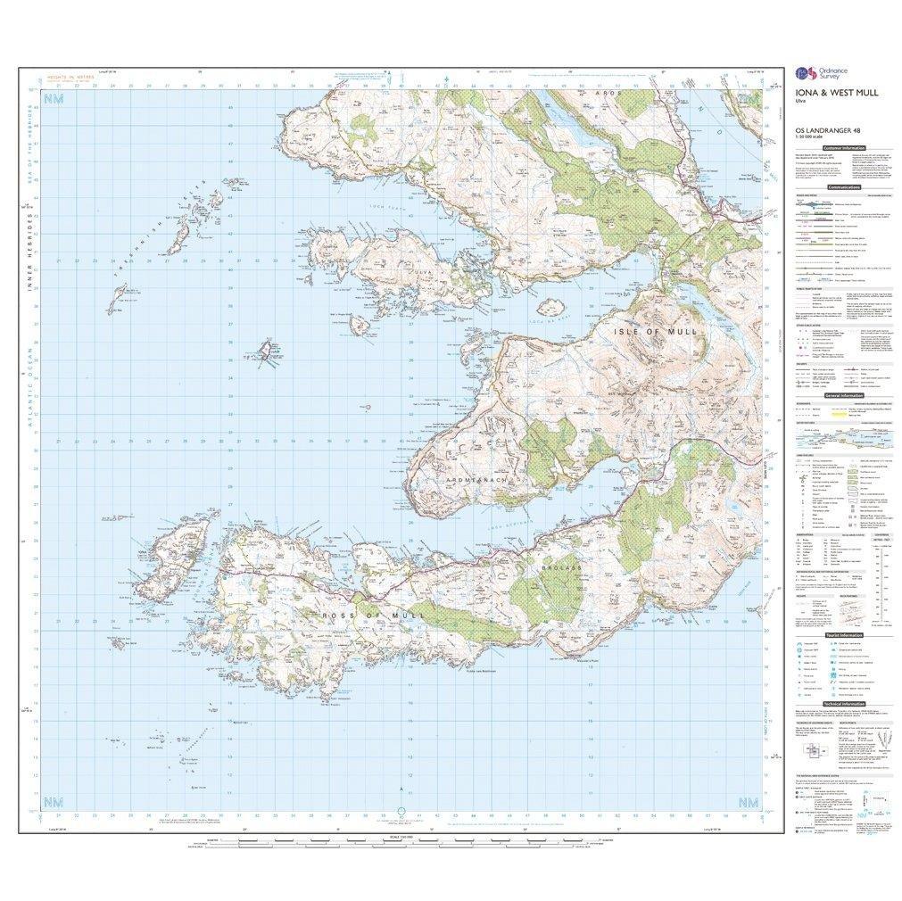 Landranger 48 Iona  West Mull Ulva Map With Digital Version - Image 3