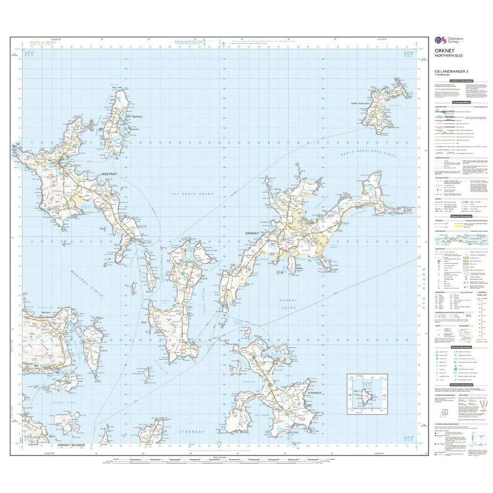 Landranger 5 Orkney Northern Isles Map With Digital Version - Image 3