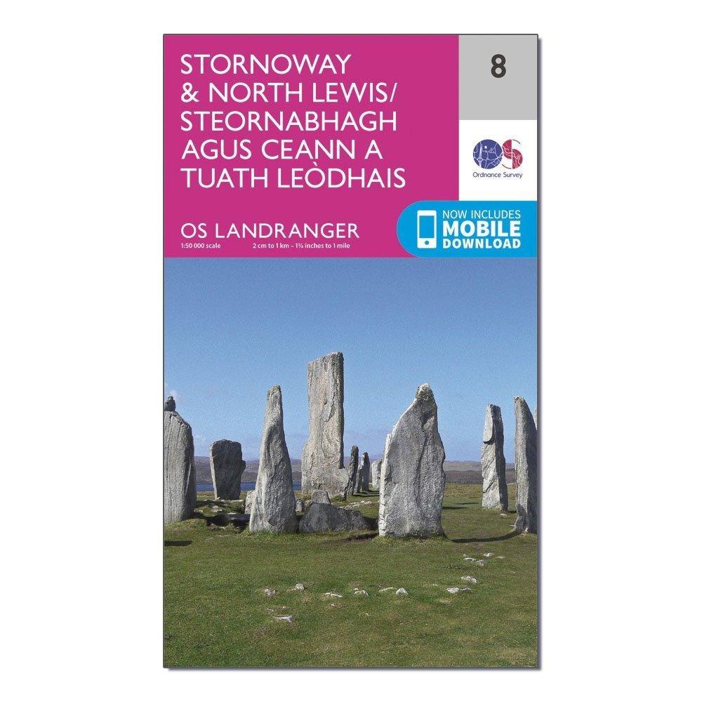 Landranger 8 Stornaway North Lewis Map With Digital Version
